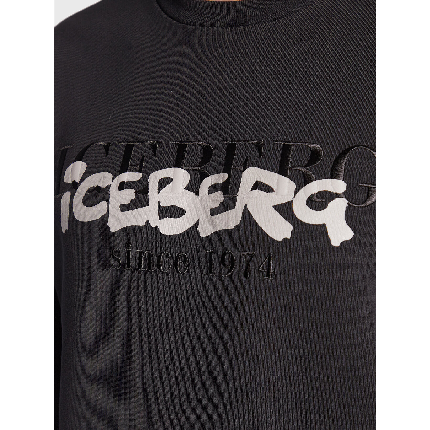 Iceberg Суитшърт 23EIP0E0516302 Черен Regular Fit - Pepit.bg