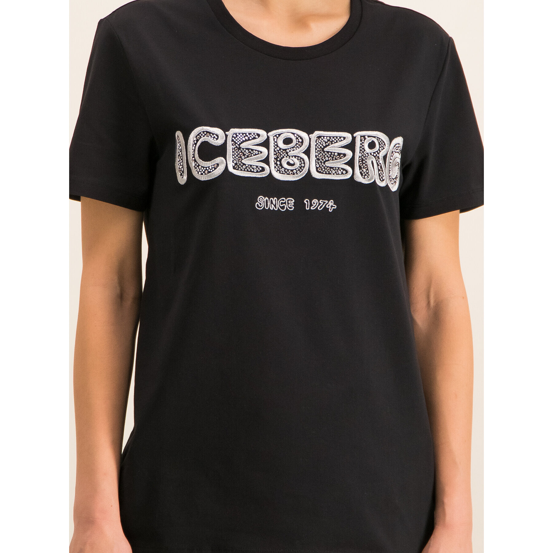 Iceberg Тишърт 20EI2P0F0926309 Черен Regular Fit - Pepit.bg