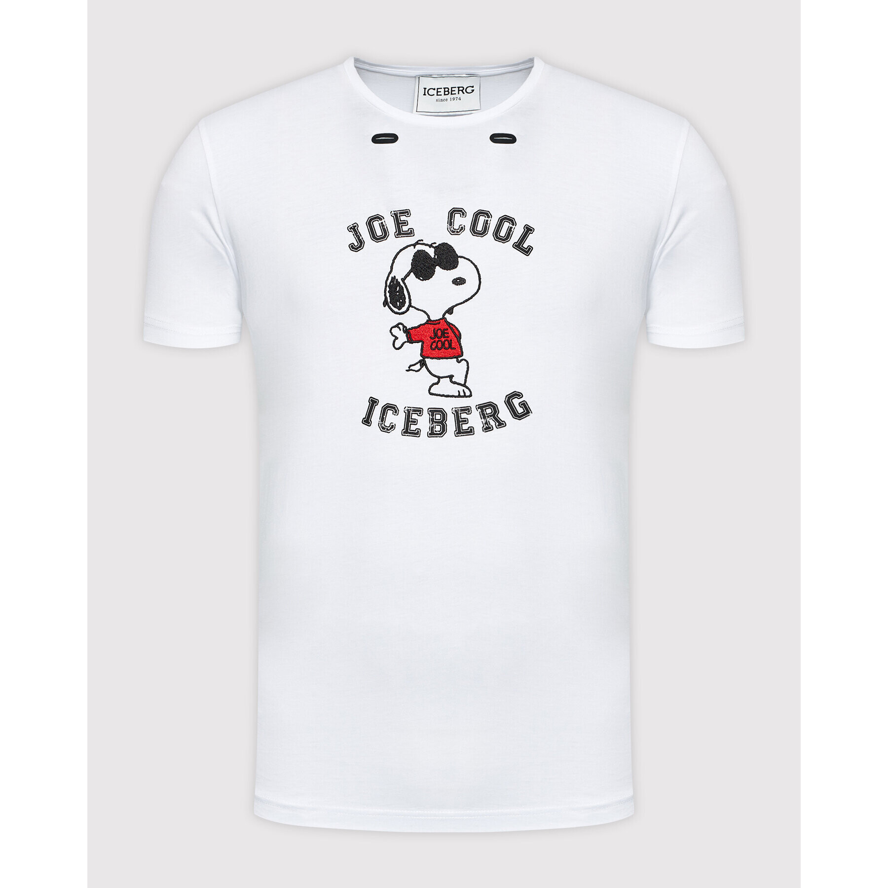 Iceberg Тишърт 21II1P0F0156301 Бял Slim Fit - Pepit.bg
