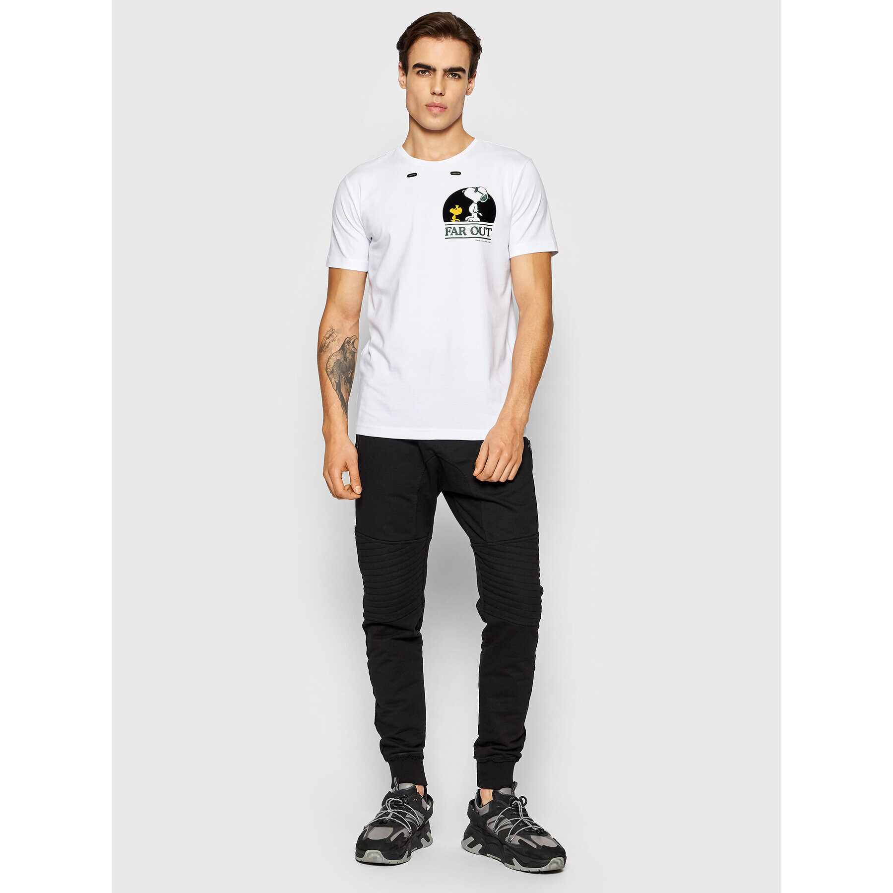 Iceberg Тишърт 21II1P0F0196309 Бял Slim Fit - Pepit.bg