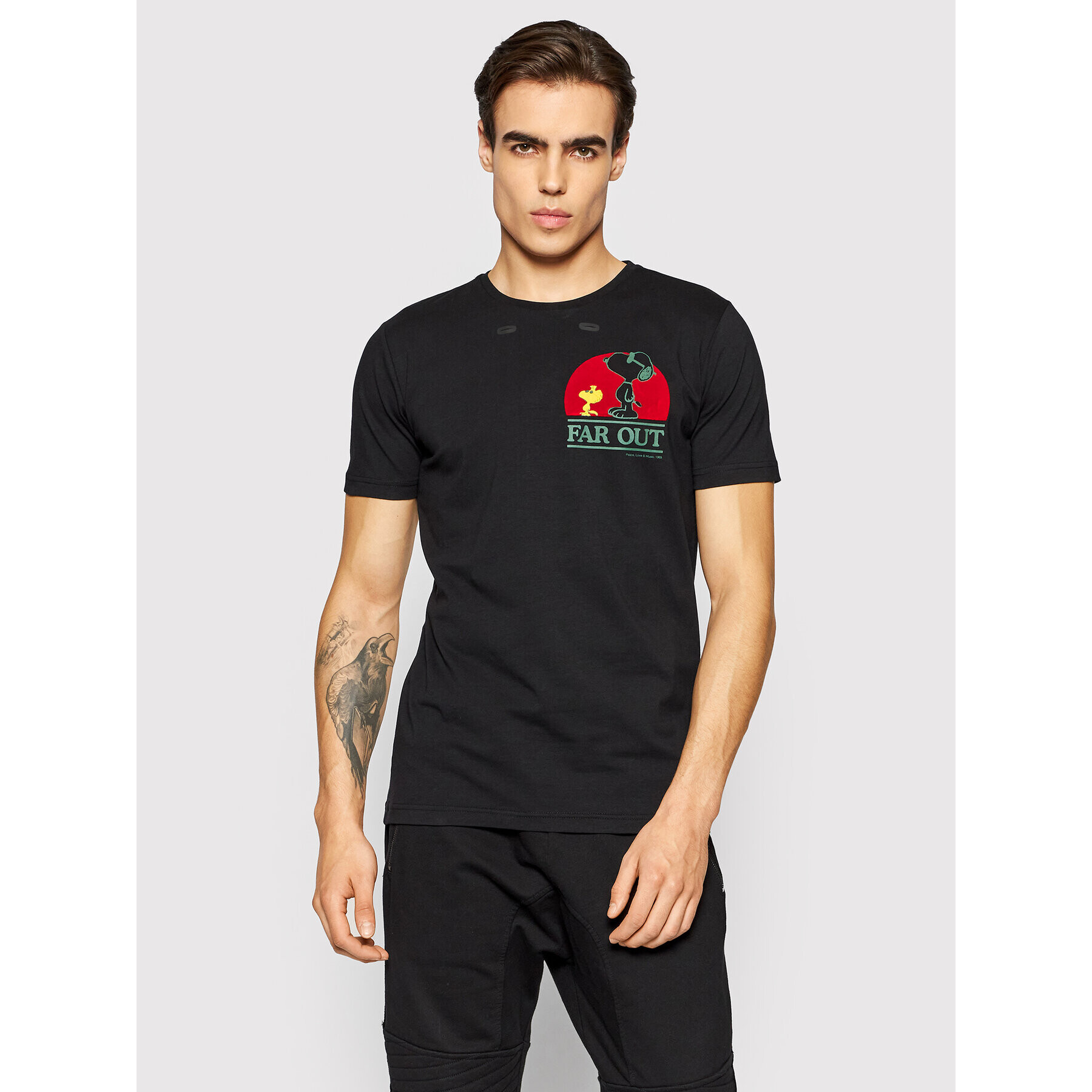 Iceberg Тишърт 21II1P0F0196309 Черен Slim Fit - Pepit.bg