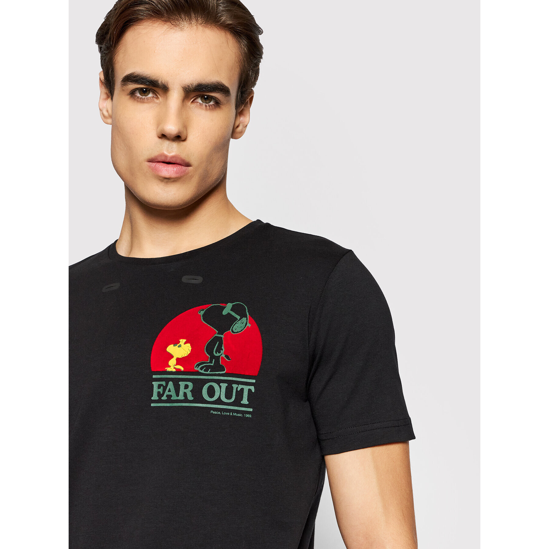 Iceberg Тишърт 21II1P0F0196309 Черен Slim Fit - Pepit.bg