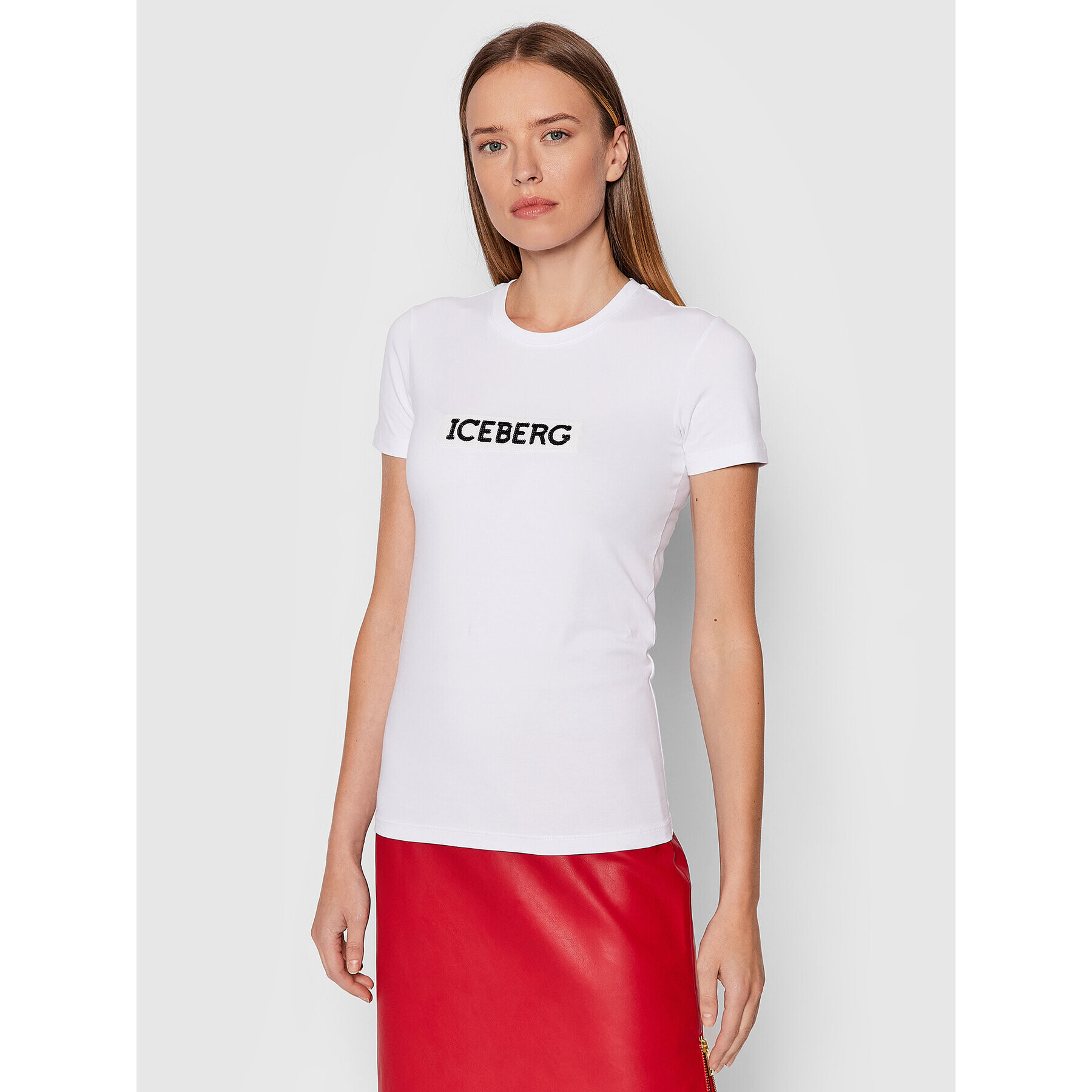 Iceberg Тишърт 21II2P0F0716309 Бял Regular Fit - Pepit.bg