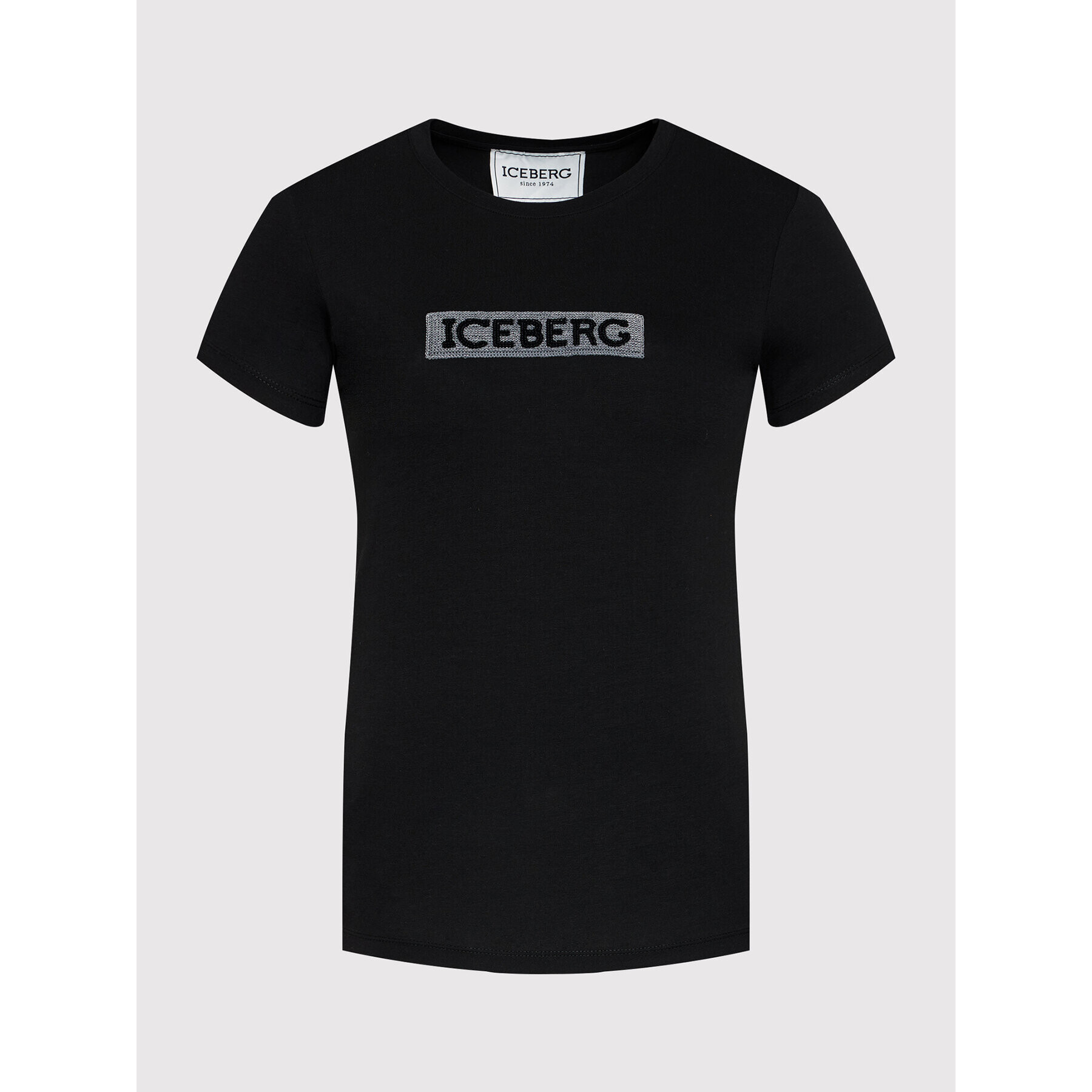 Iceberg Тишърт 21II2P0F0716309 Черен Regular Fit - Pepit.bg