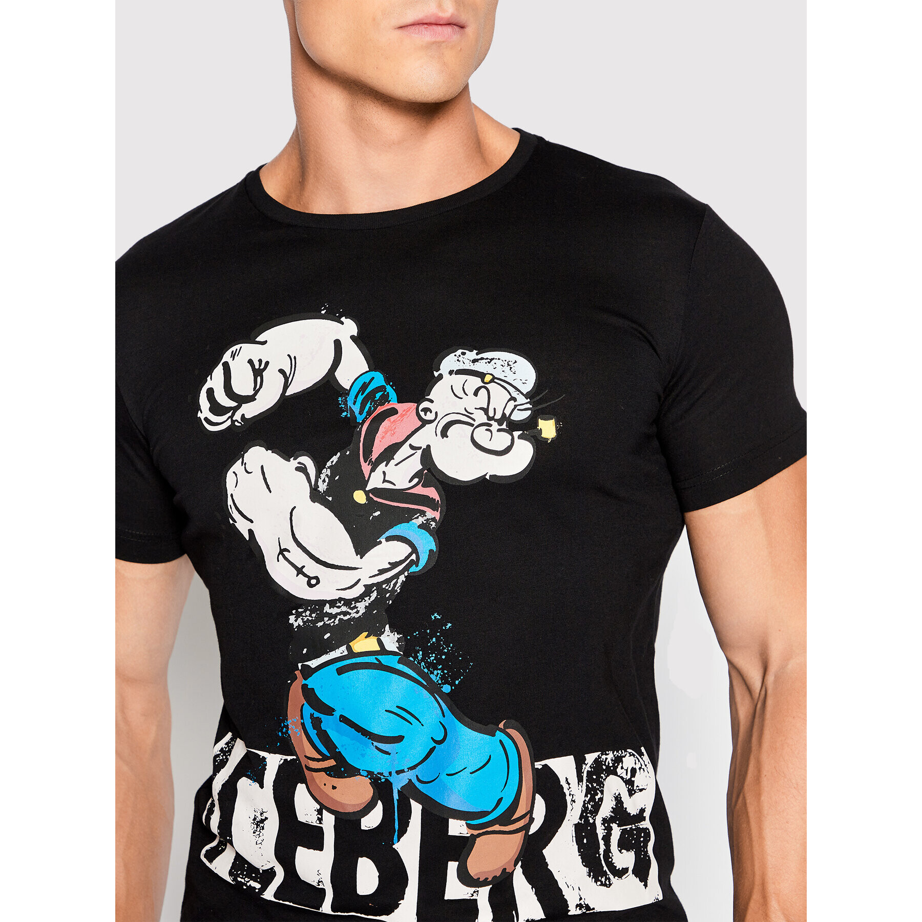 Iceberg Тишърт 22II1P0F0136301 Черен Slim Fit - Pepit.bg