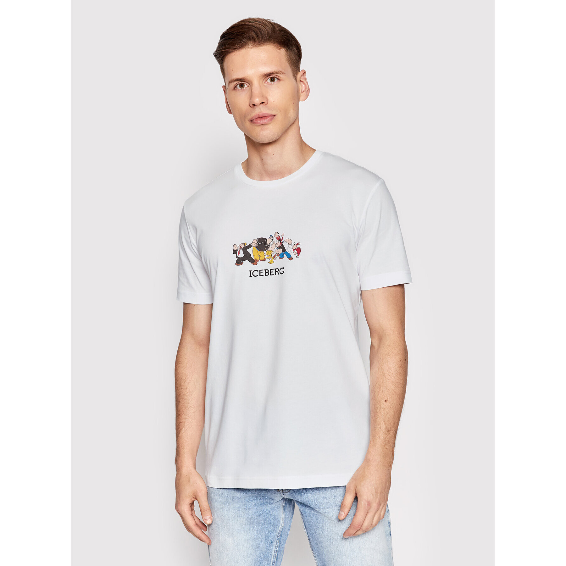 Iceberg Тишърт 22II1P0F02263011101 Бял Regular Fit - Pepit.bg