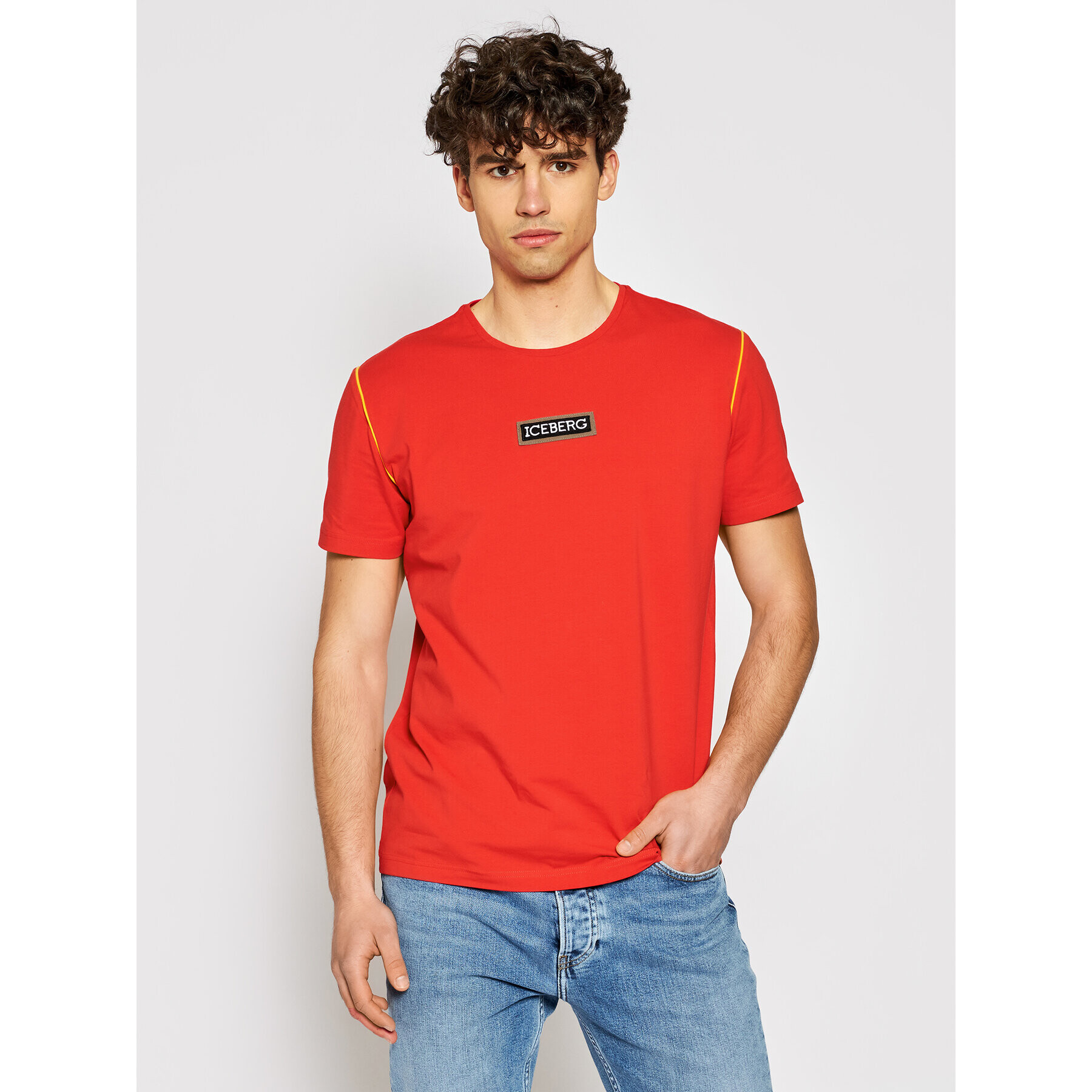 Iceberg Тишърт F01D63094729 Червен Regular Fit - Pepit.bg