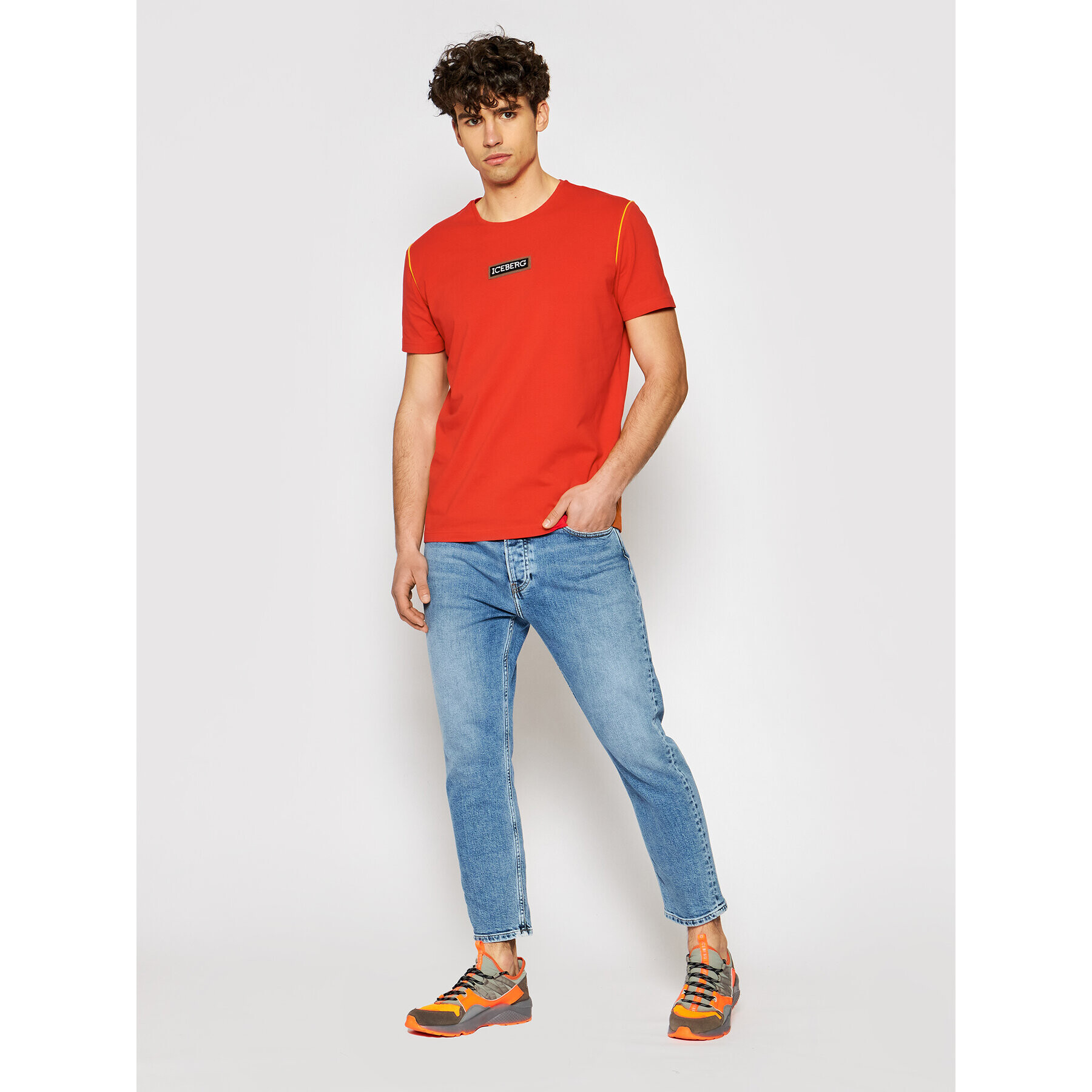 Iceberg Тишърт F01D63094729 Червен Regular Fit - Pepit.bg