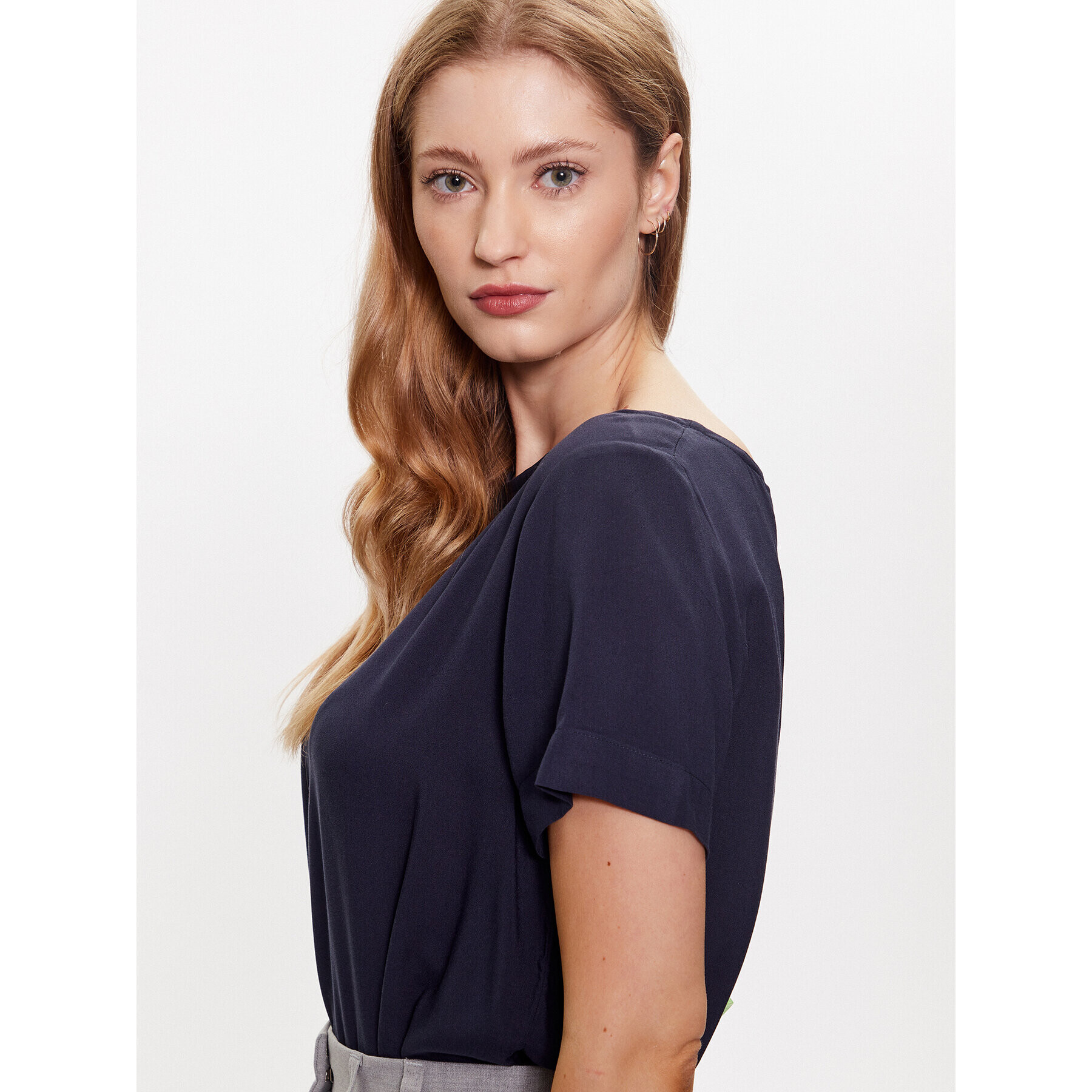 ICHI Блуза 20114547 Син Regular Fit - Pepit.bg