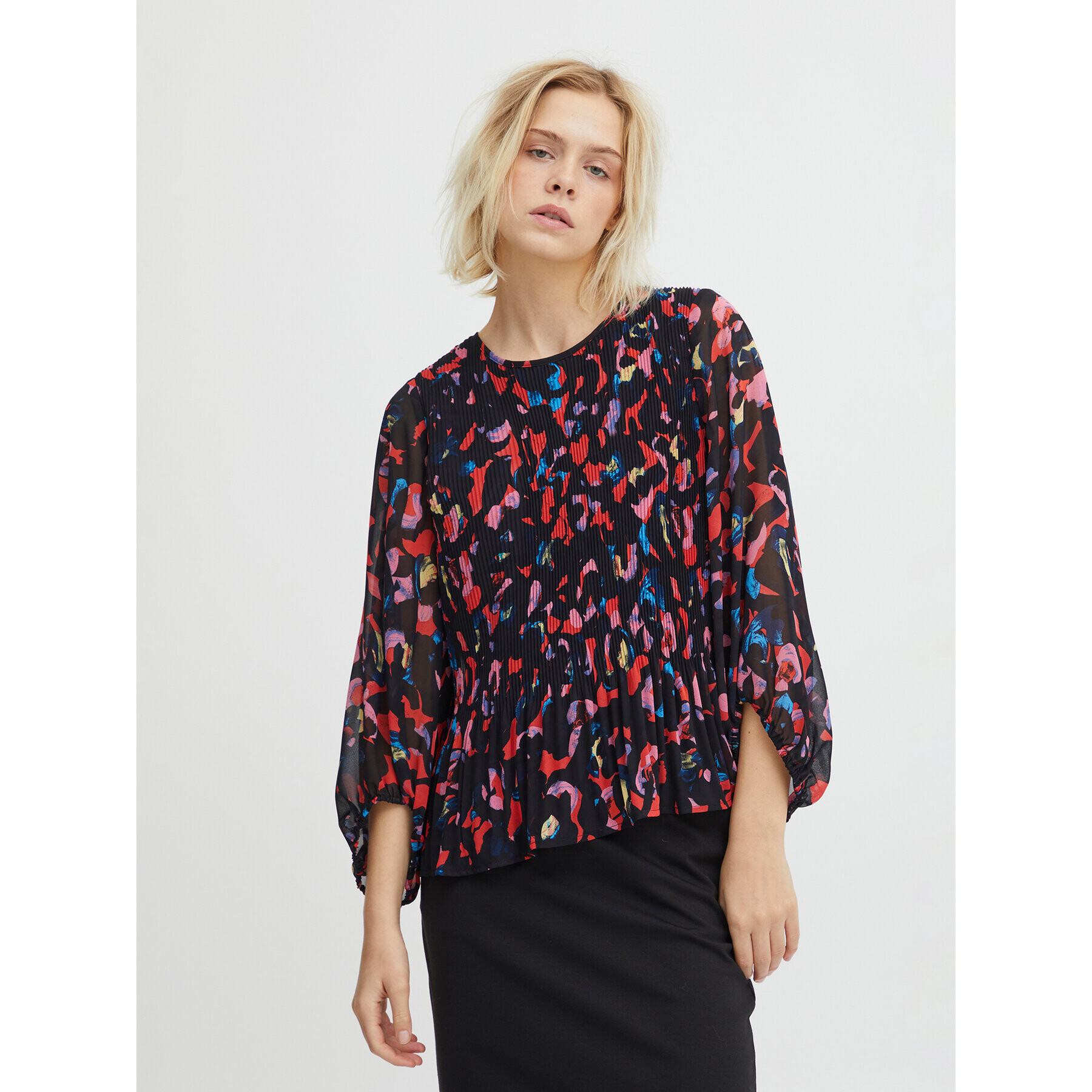 ICHI Блуза 20118109 Цветен Relaxed Fit - Pepit.bg
