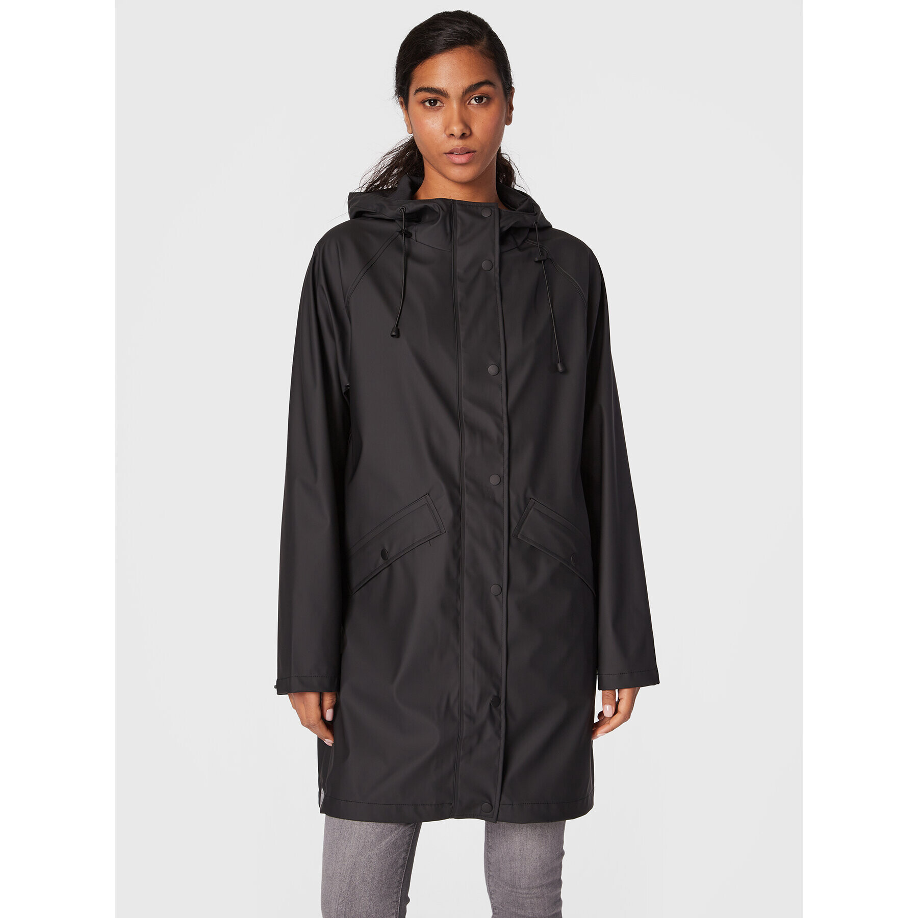 ICHI Яке за дъжд Tazi 20102965 Черен Regular Fit - Pepit.bg