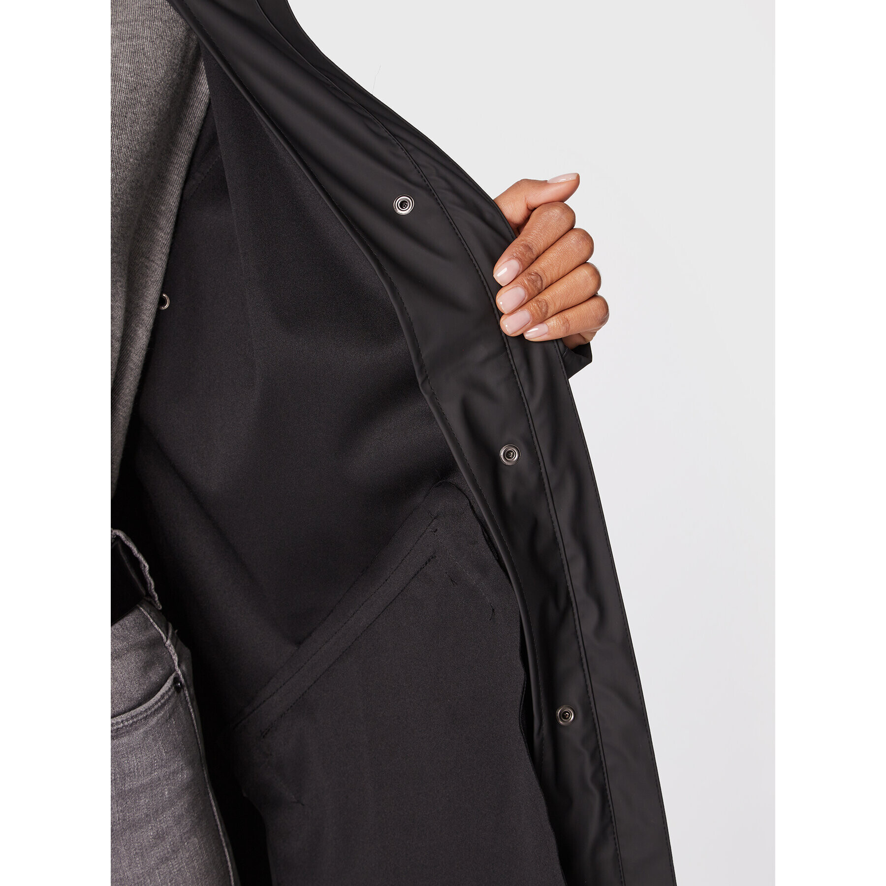 ICHI Яке за дъжд Tazi 20102965 Черен Regular Fit - Pepit.bg