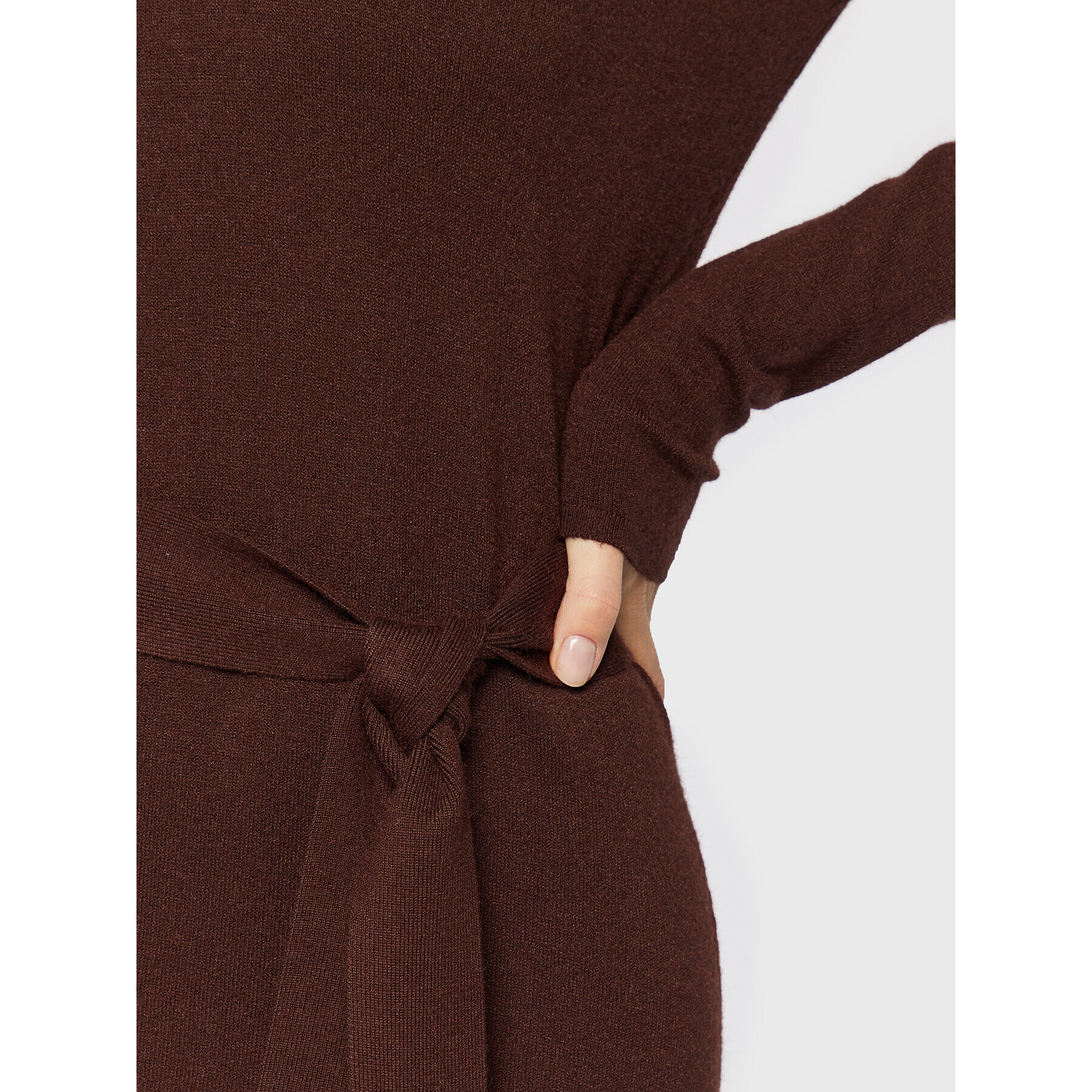 ICHI Плетена рокля Kava 20117254 Кафяв Regular Fit - Pepit.bg