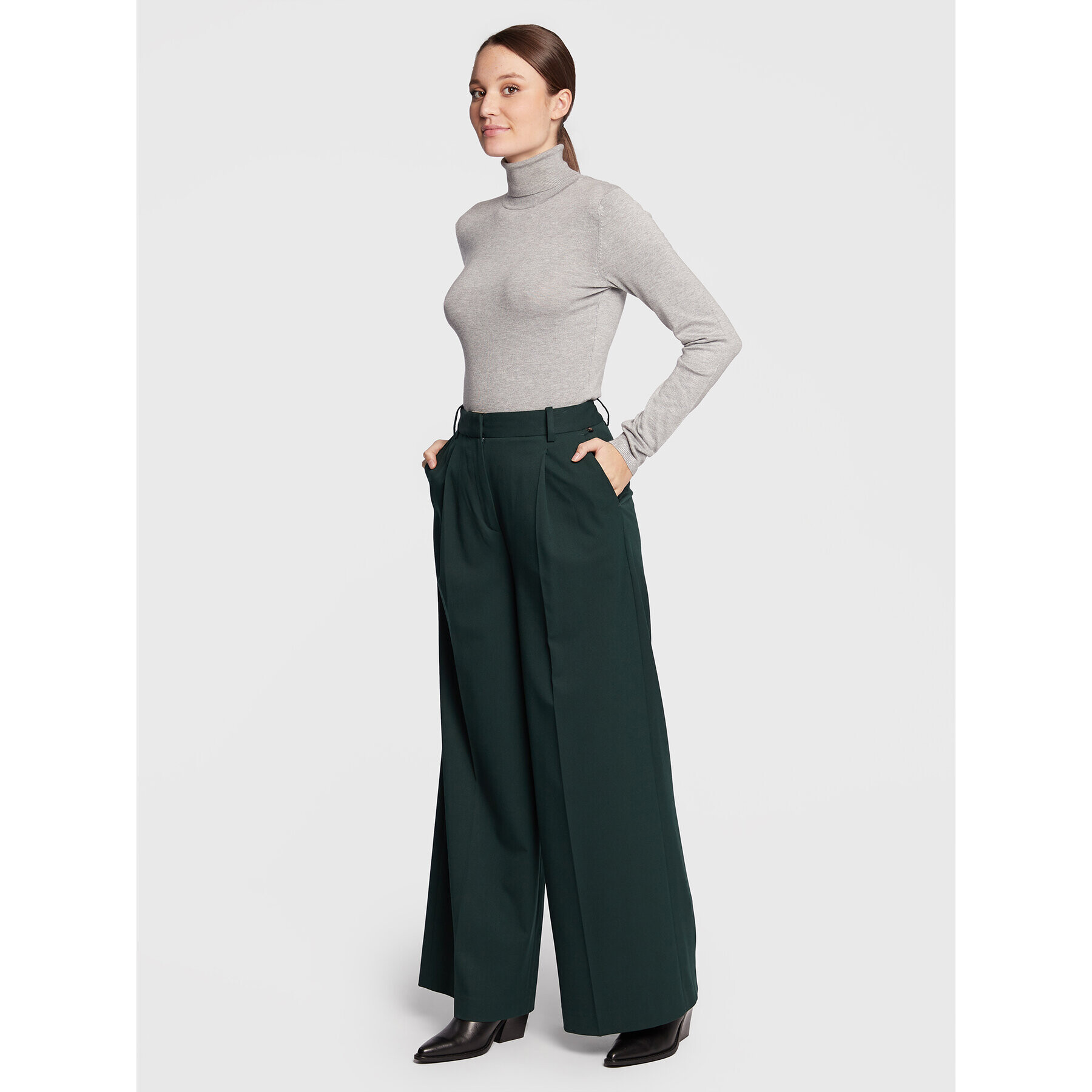 ICHI Поло Mafa 103646 Сив Regular Fit - Pepit.bg