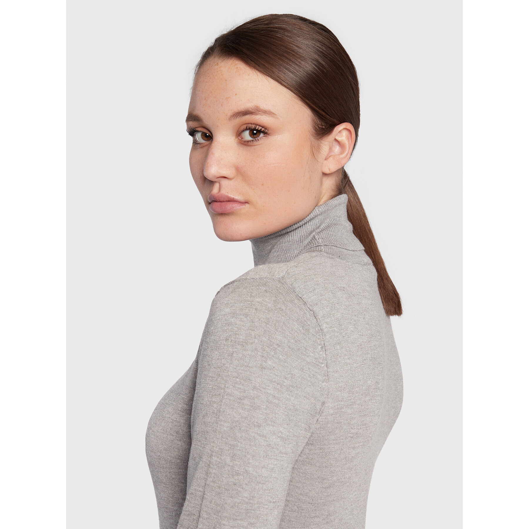 ICHI Поло Mafa 103646 Сив Regular Fit - Pepit.bg