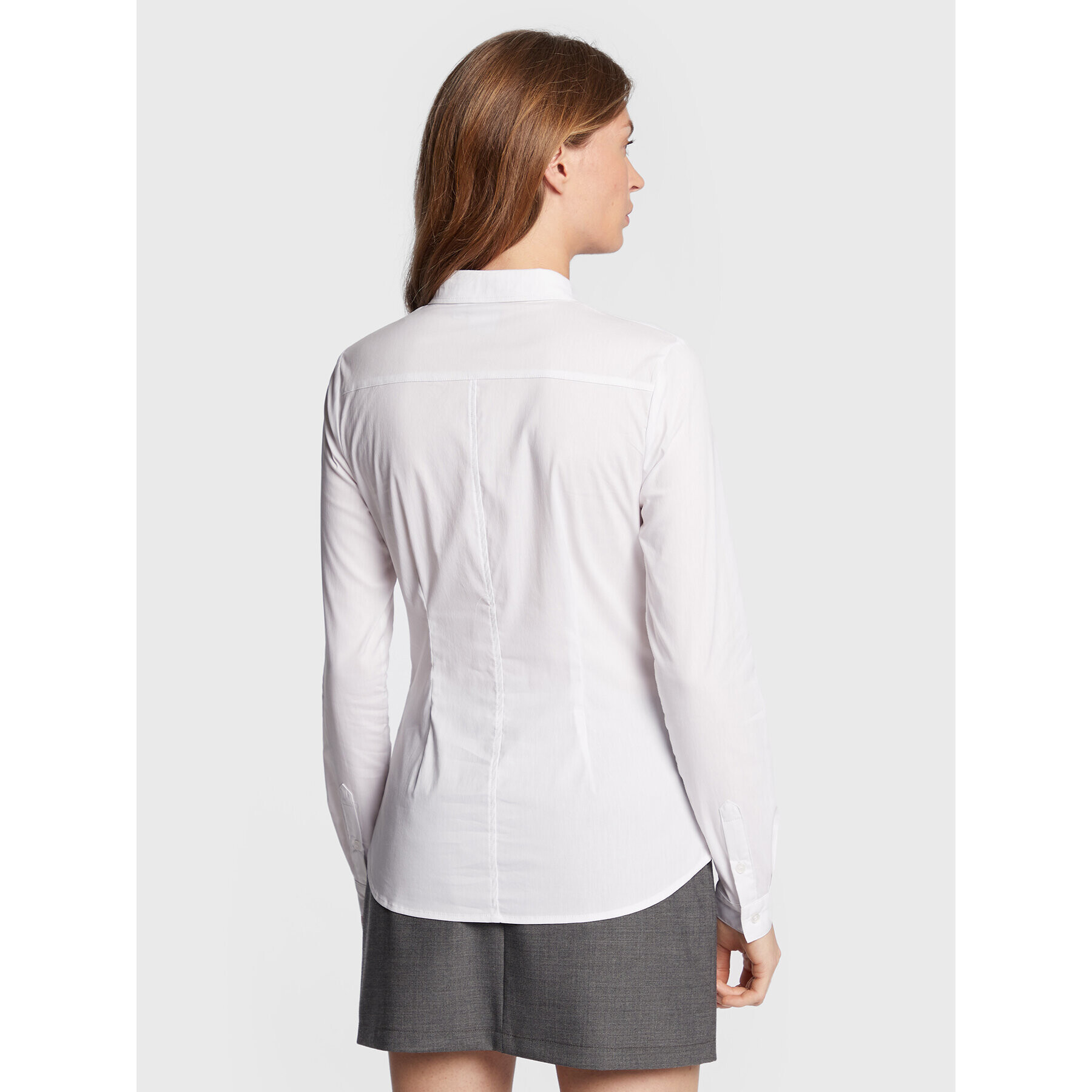 ICHI Риза Dima 102533 Бял Classic Fit - Pepit.bg