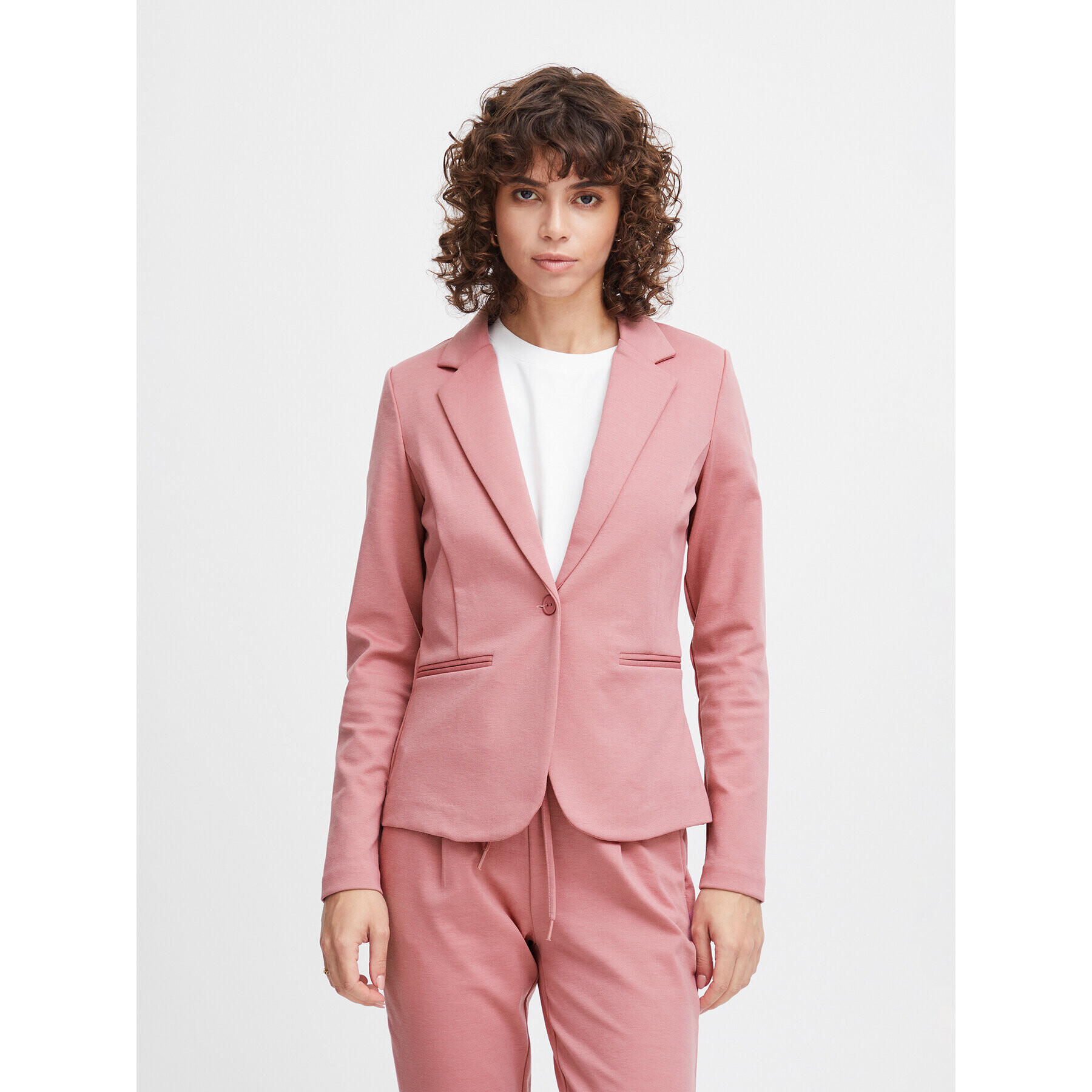 ICHI Сако 20101801 Розов Slim Fit - Pepit.bg