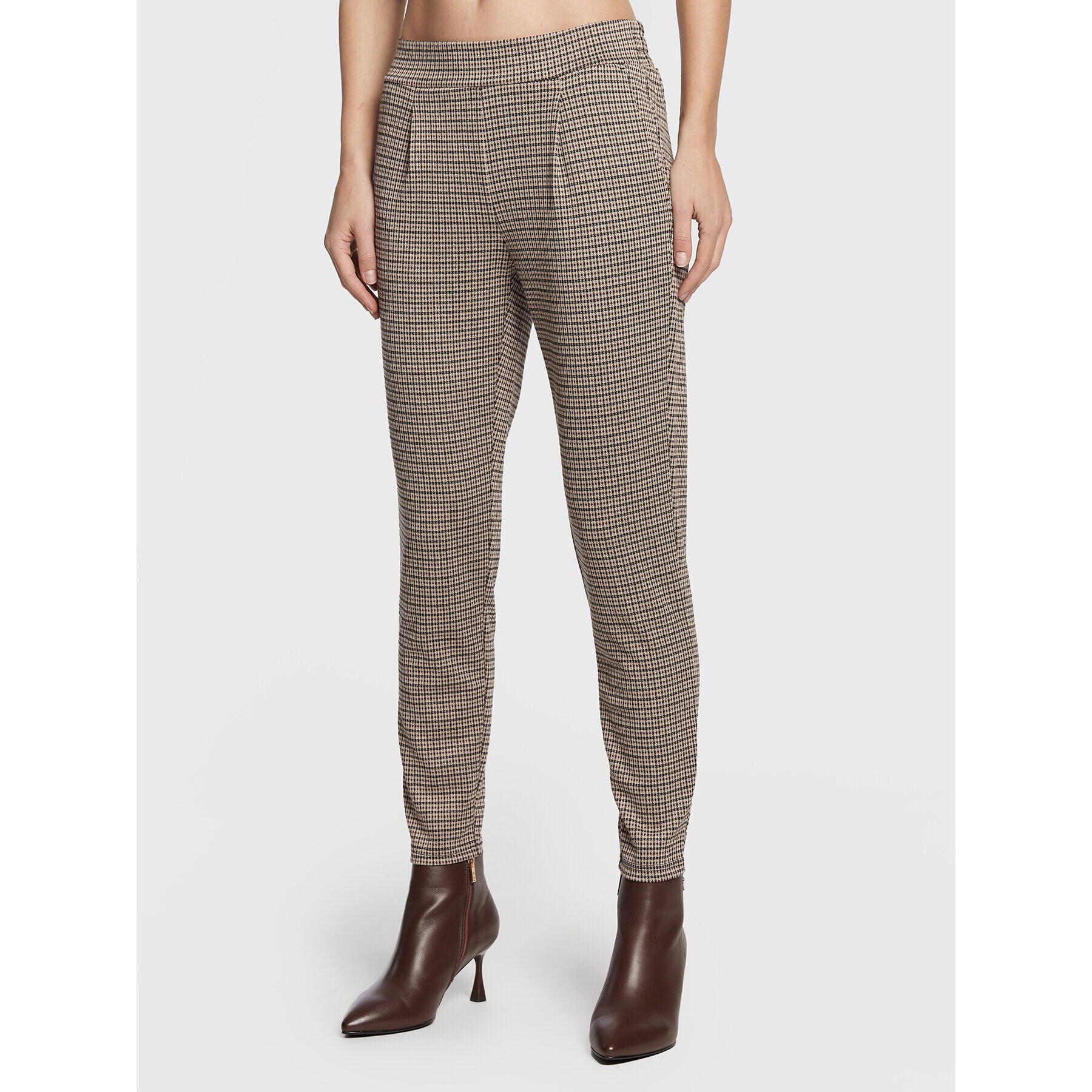 ICHI Текстилни панталони Kate 20115721 Бежов Regular Fit - Pepit.bg