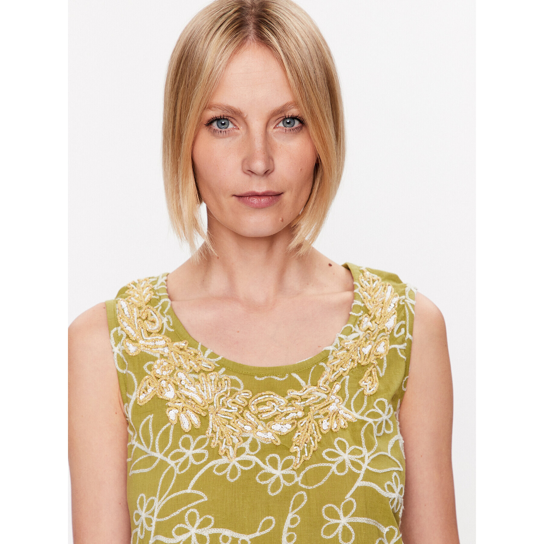 Iconique Ежедневна рокля IC23 086 Зелен Regular Fit - Pepit.bg