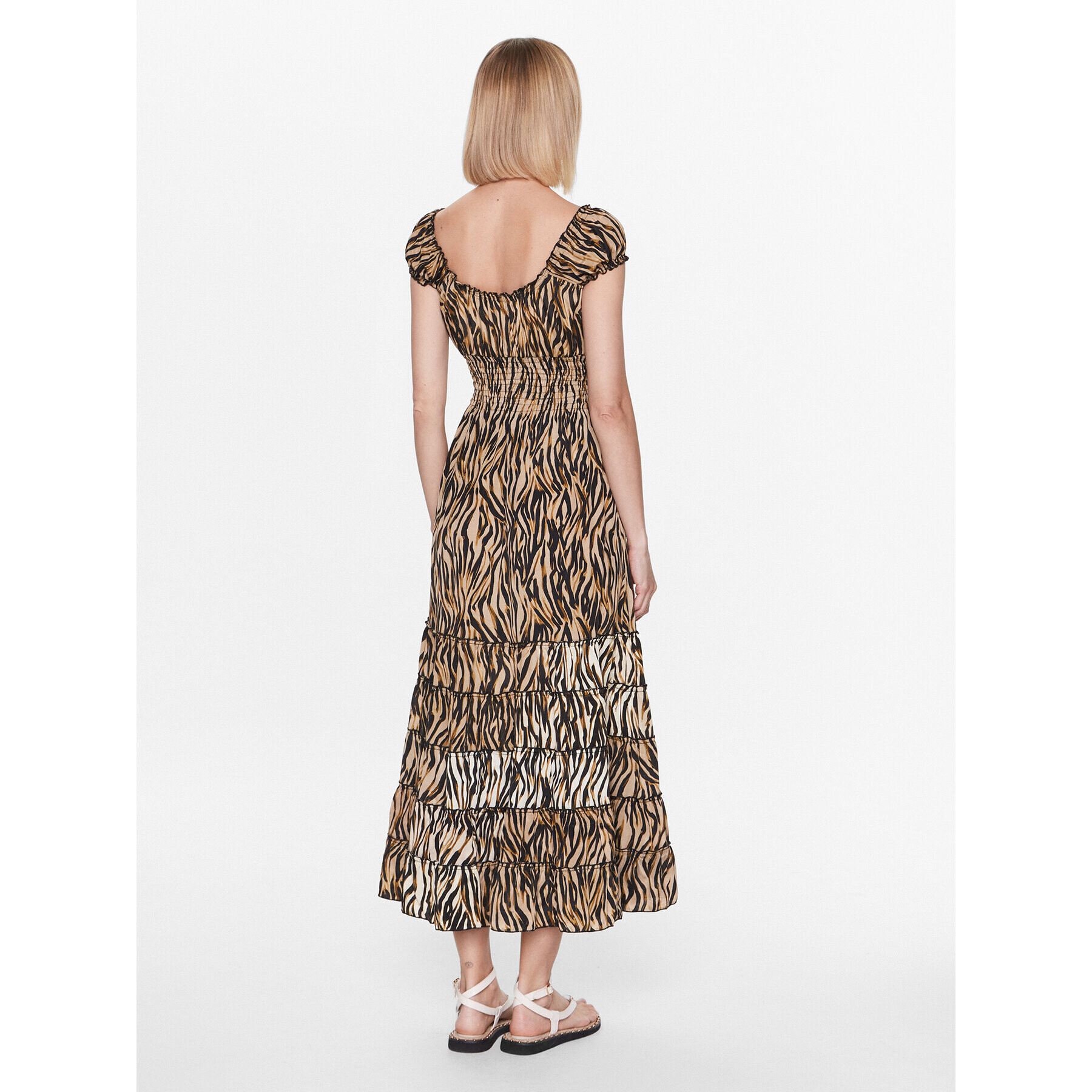 Iconique Ежедневна рокля IC23 122 Кафяв Regular Fit - Pepit.bg