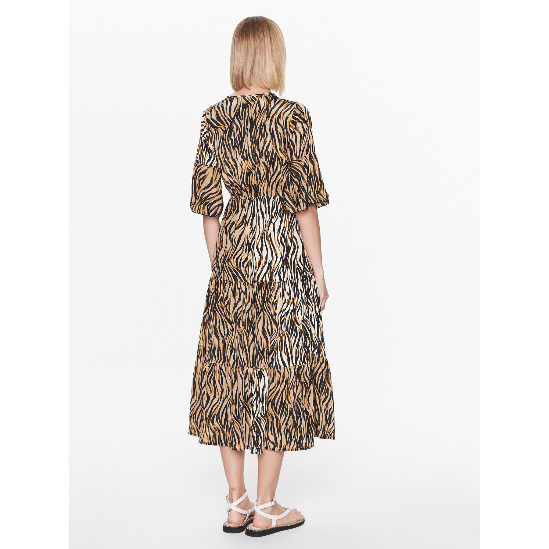 Iconique Ежедневна рокля IC23 123 Кафяв Regular Fit - Pepit.bg