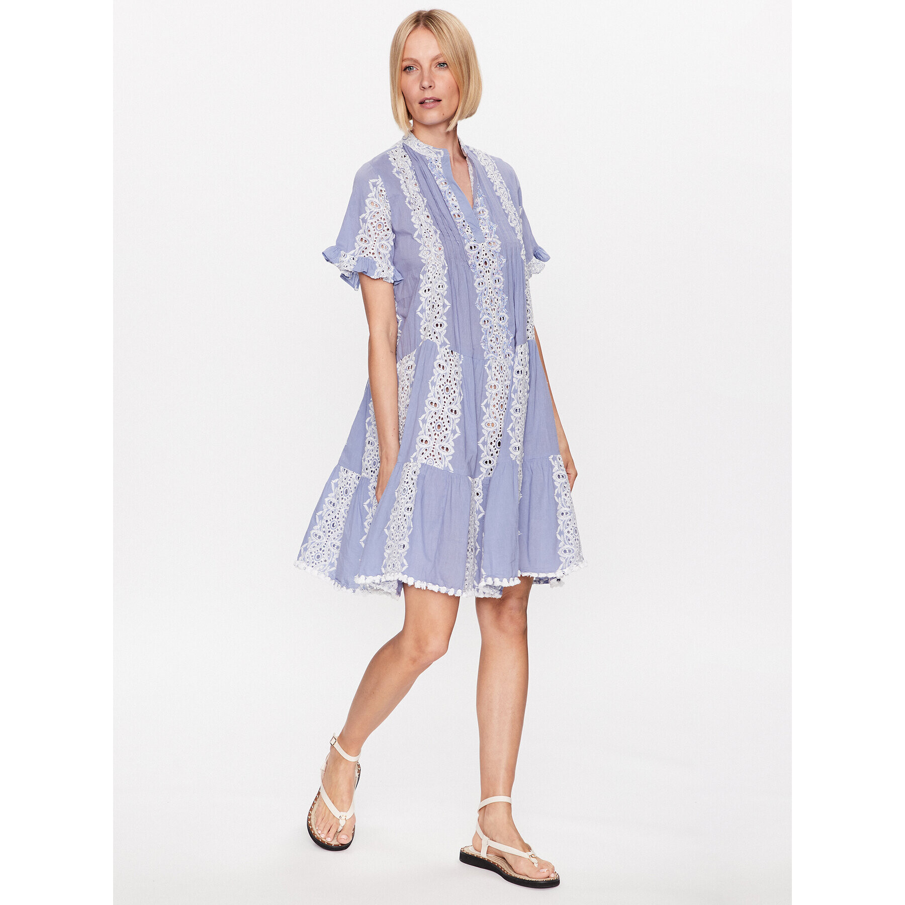 Iconique Лятна рокля IC23 001 Виолетов Regular Fit - Pepit.bg