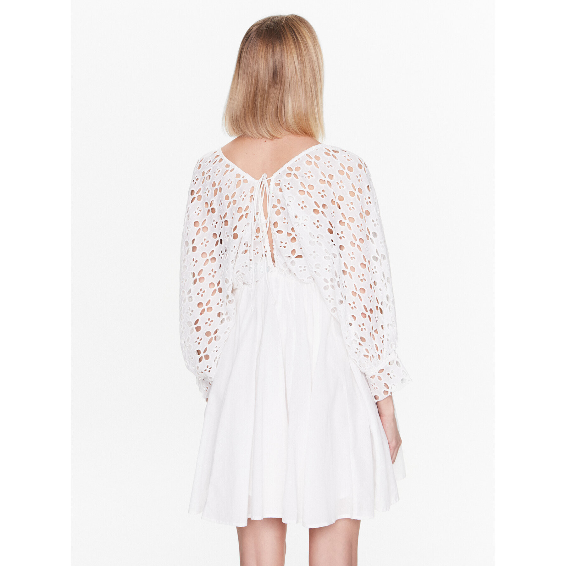Iconique Лятна рокля IC23 019 Бял Regular Fit - Pepit.bg
