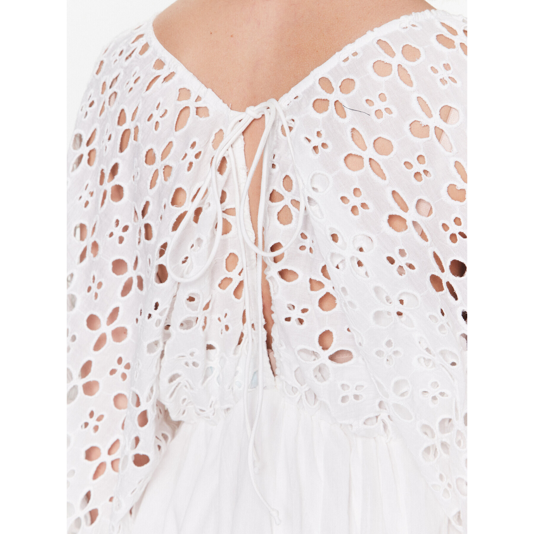 Iconique Лятна рокля IC23 019 Бял Regular Fit - Pepit.bg