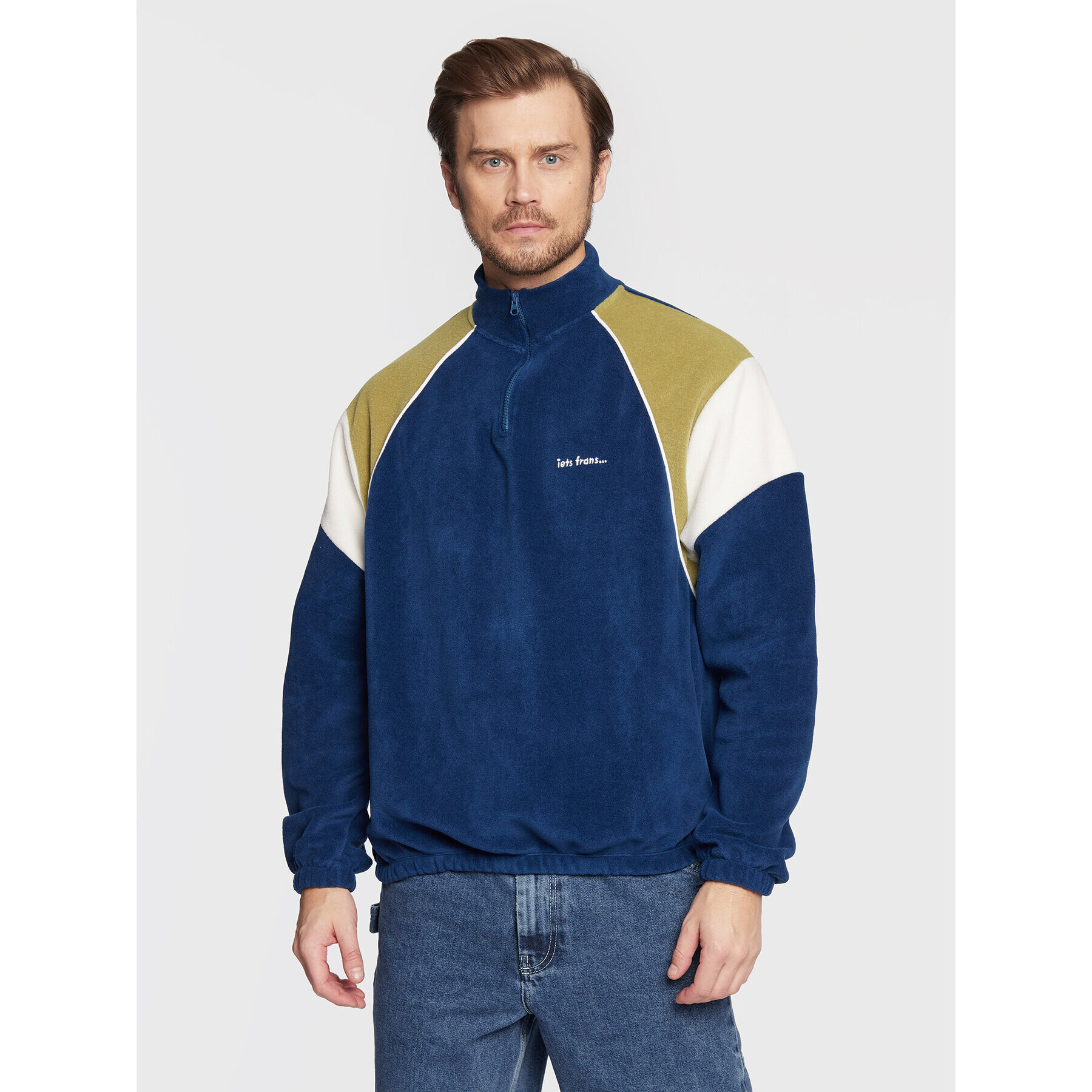 iets frans… Полар 76214667 Тъмносин Relaxed Fit - Pepit.bg