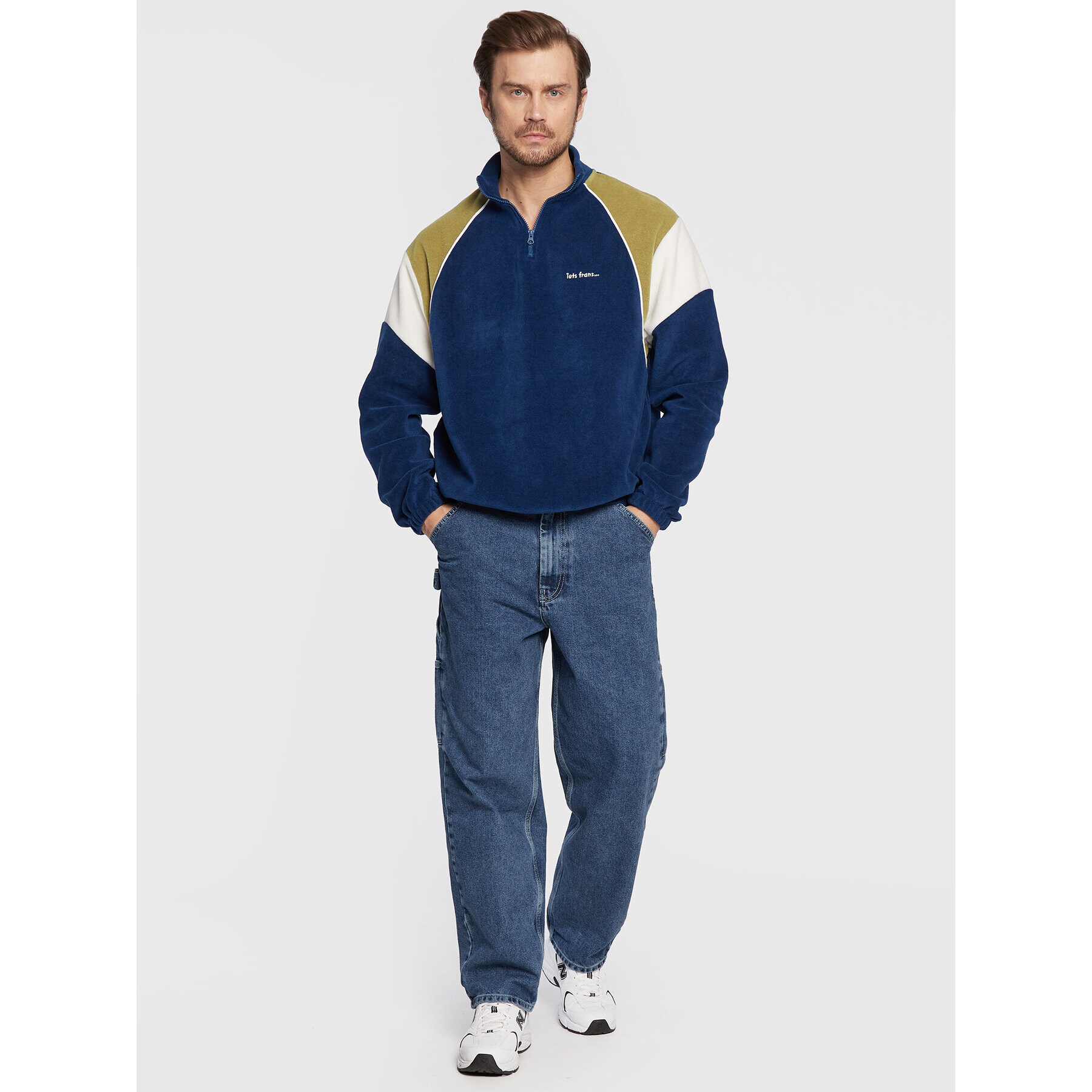 iets frans… Полар 76214667 Тъмносин Relaxed Fit - Pepit.bg