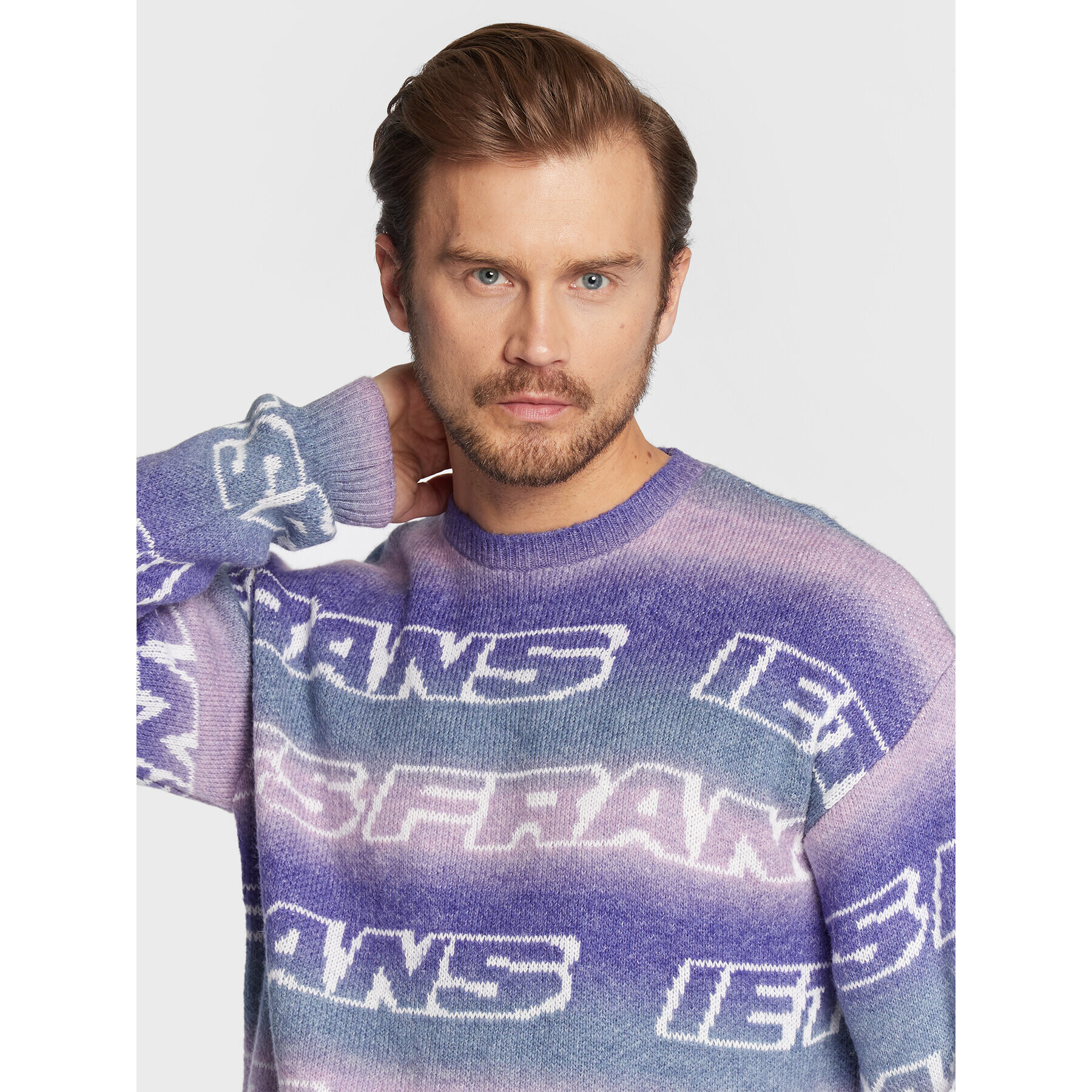 iets frans… Пуловер 76215649 Виолетов Relaxed Fit - Pepit.bg