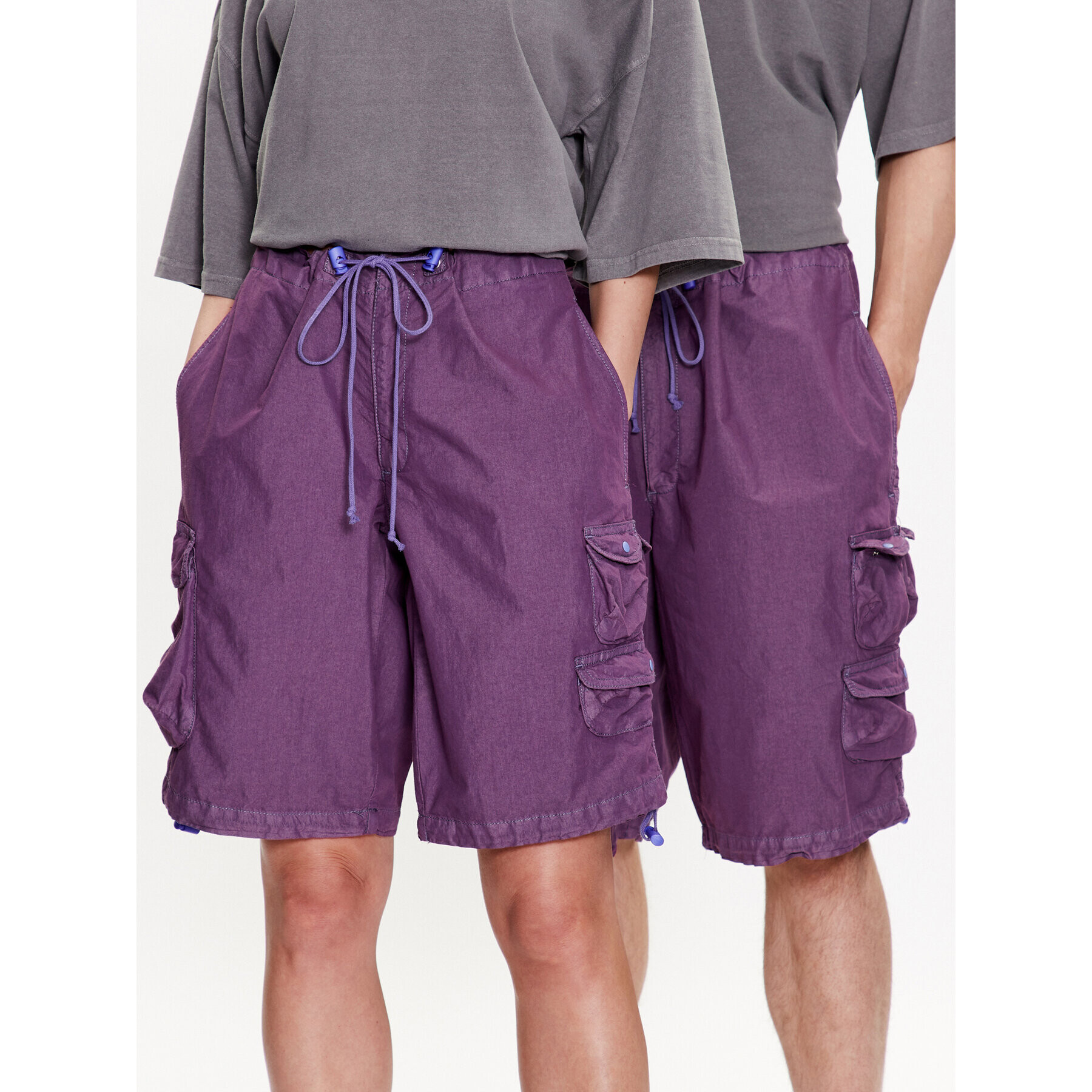 iets frans… Спортни шорти IF MULTI POCKET TECH 76556554 Виолетов Loose Fit - Pepit.bg
