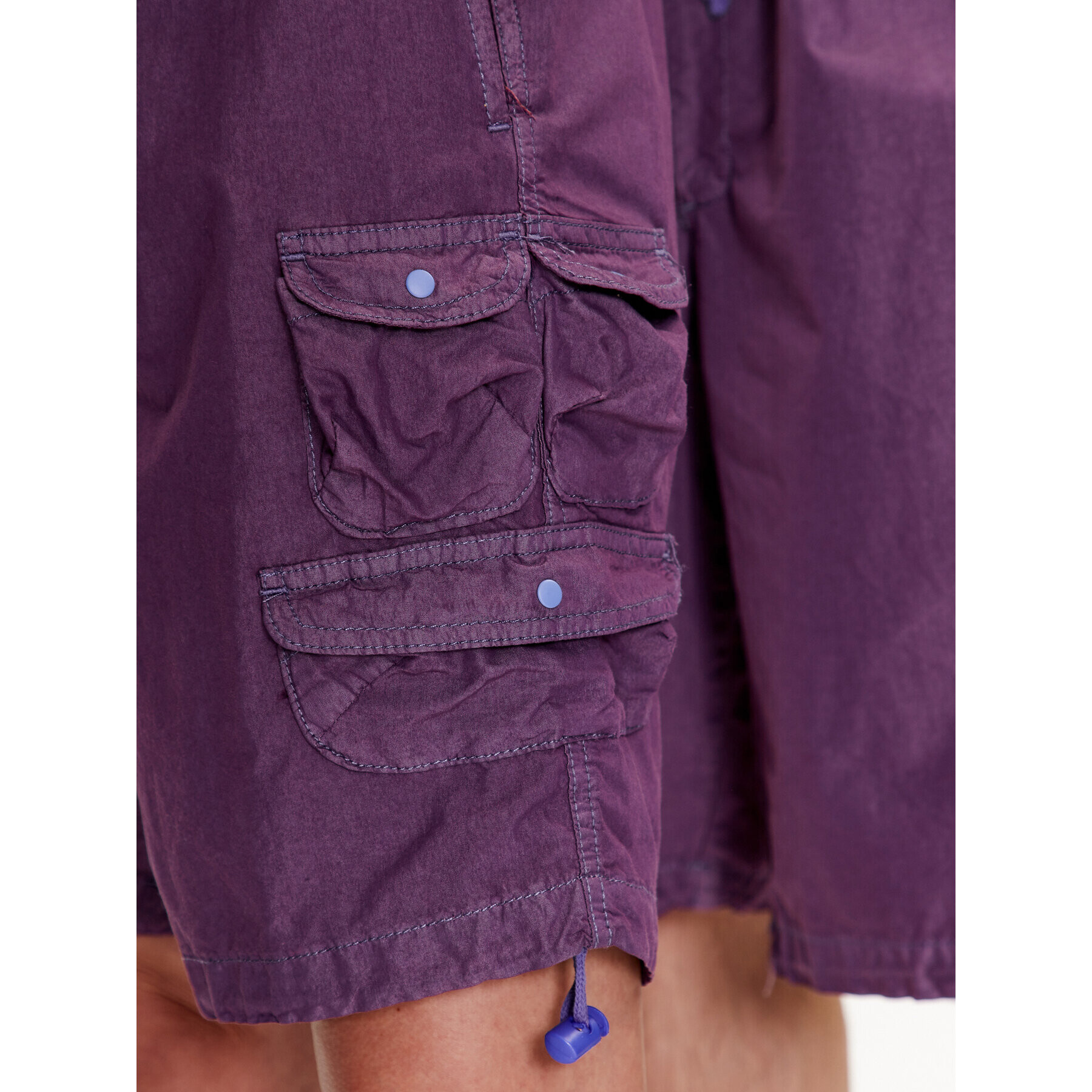 iets frans… Спортни шорти IF MULTI POCKET TECH 76556554 Виолетов Loose Fit - Pepit.bg