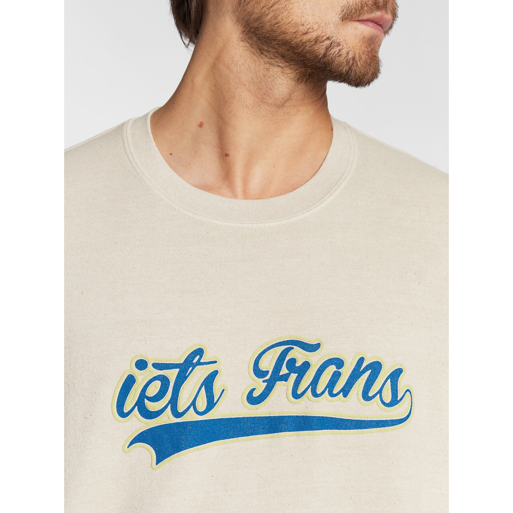 iets frans… Суитшърт 75350116 Бежов Relaxed Fit - Pepit.bg