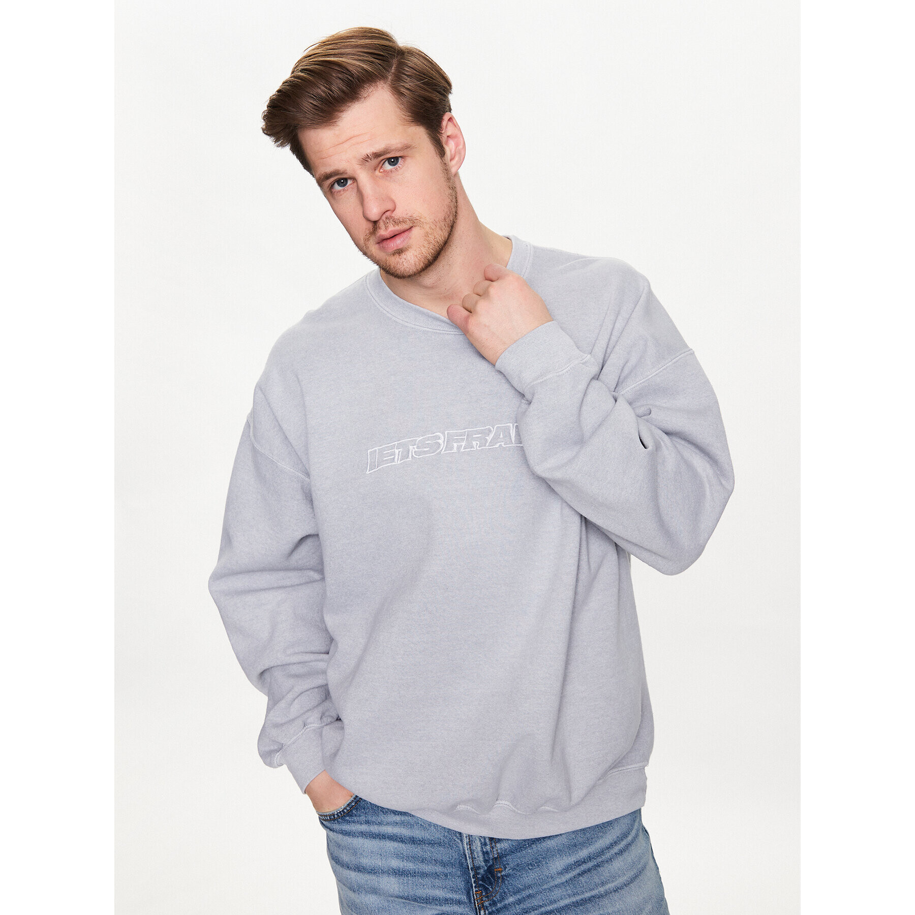 iets frans… Суитшърт 76786201 Сив Relaxed Fit - Pepit.bg