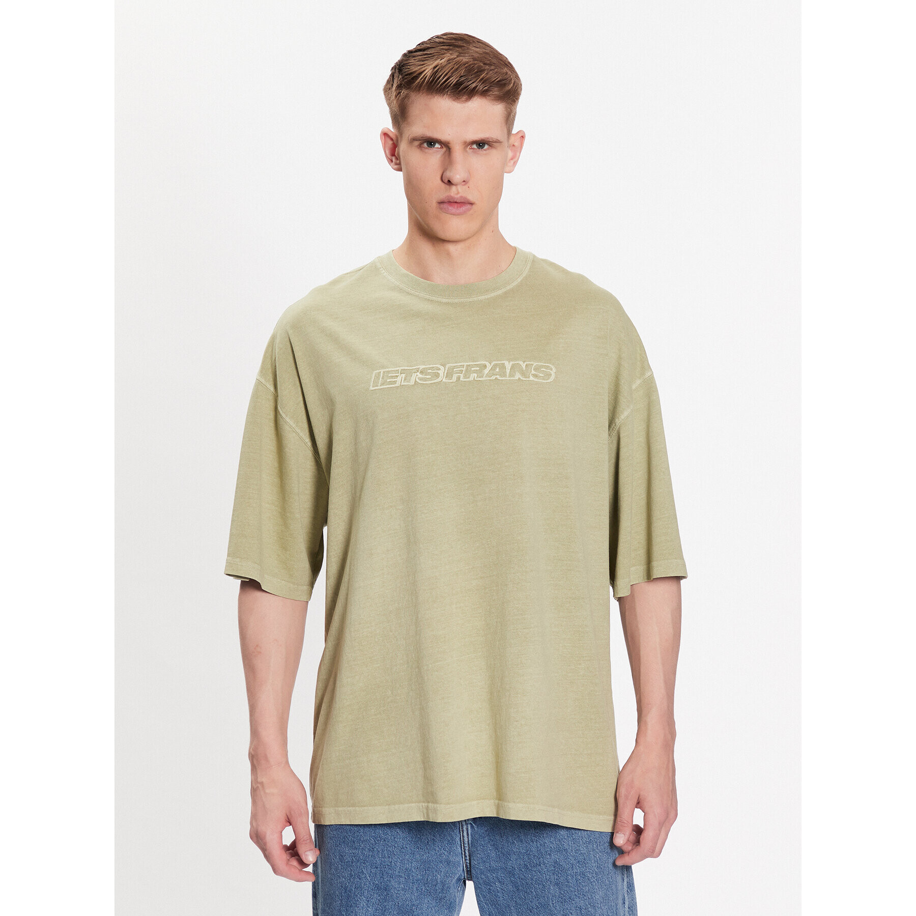 iets frans… Тишърт 76398643 Зелен Relaxed Fit - Pepit.bg