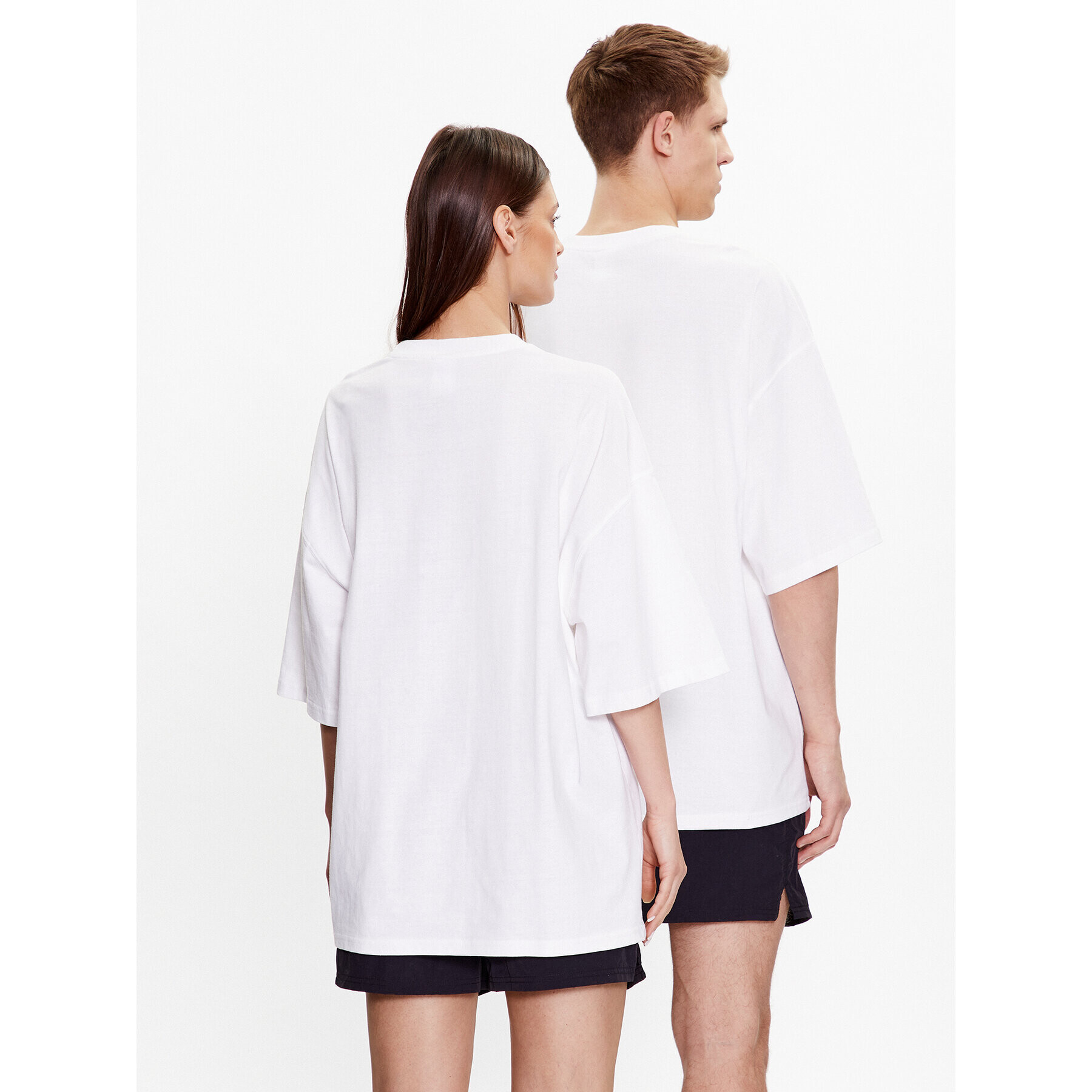 iets frans… Тишърт IF TONAL LOGO SS TEE 76555853 Бял Oversize - Pepit.bg