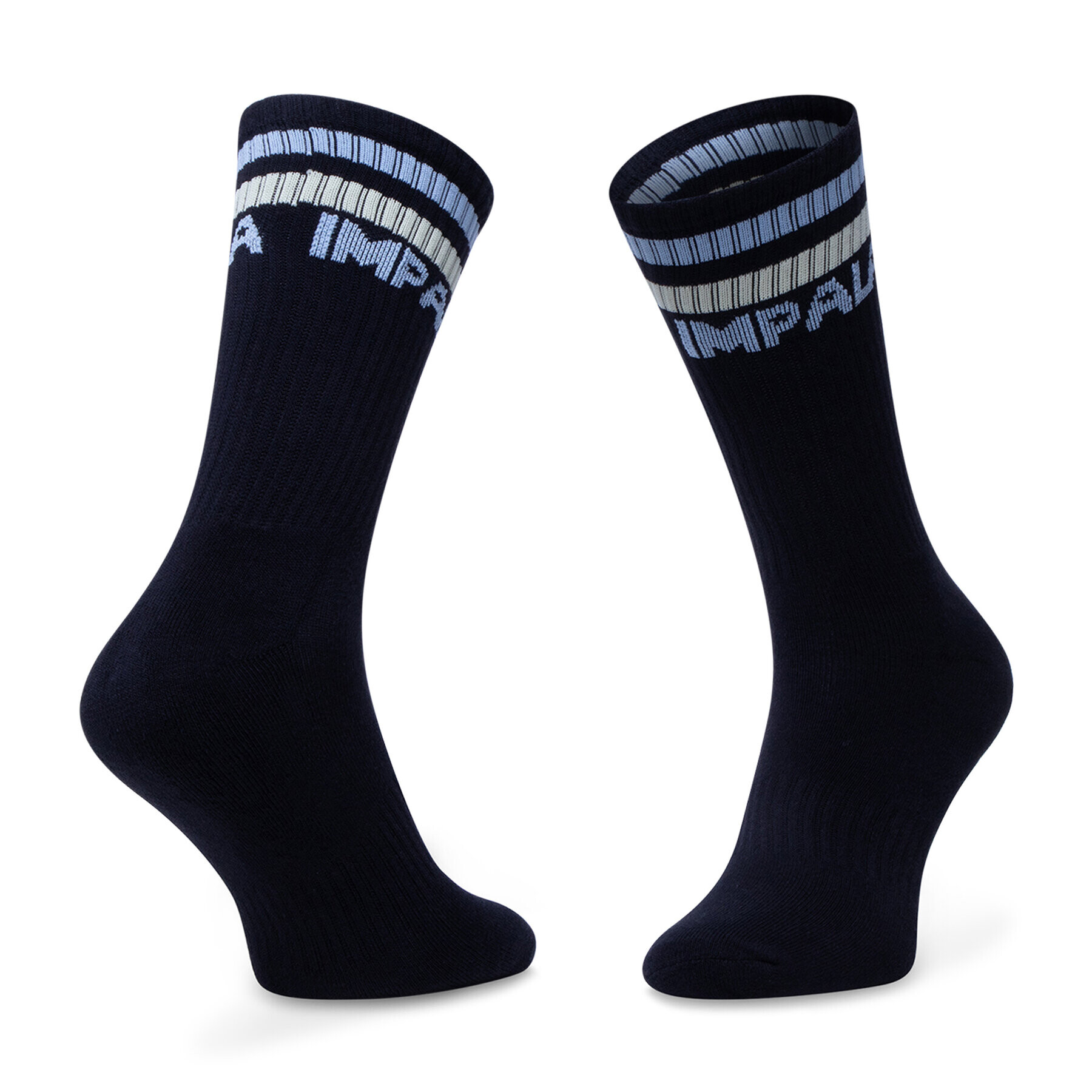 Impala Комплект 3 чифта дълги чорапи дамски Stripe Sock 3 Pack IM787000 Черен - Pepit.bg