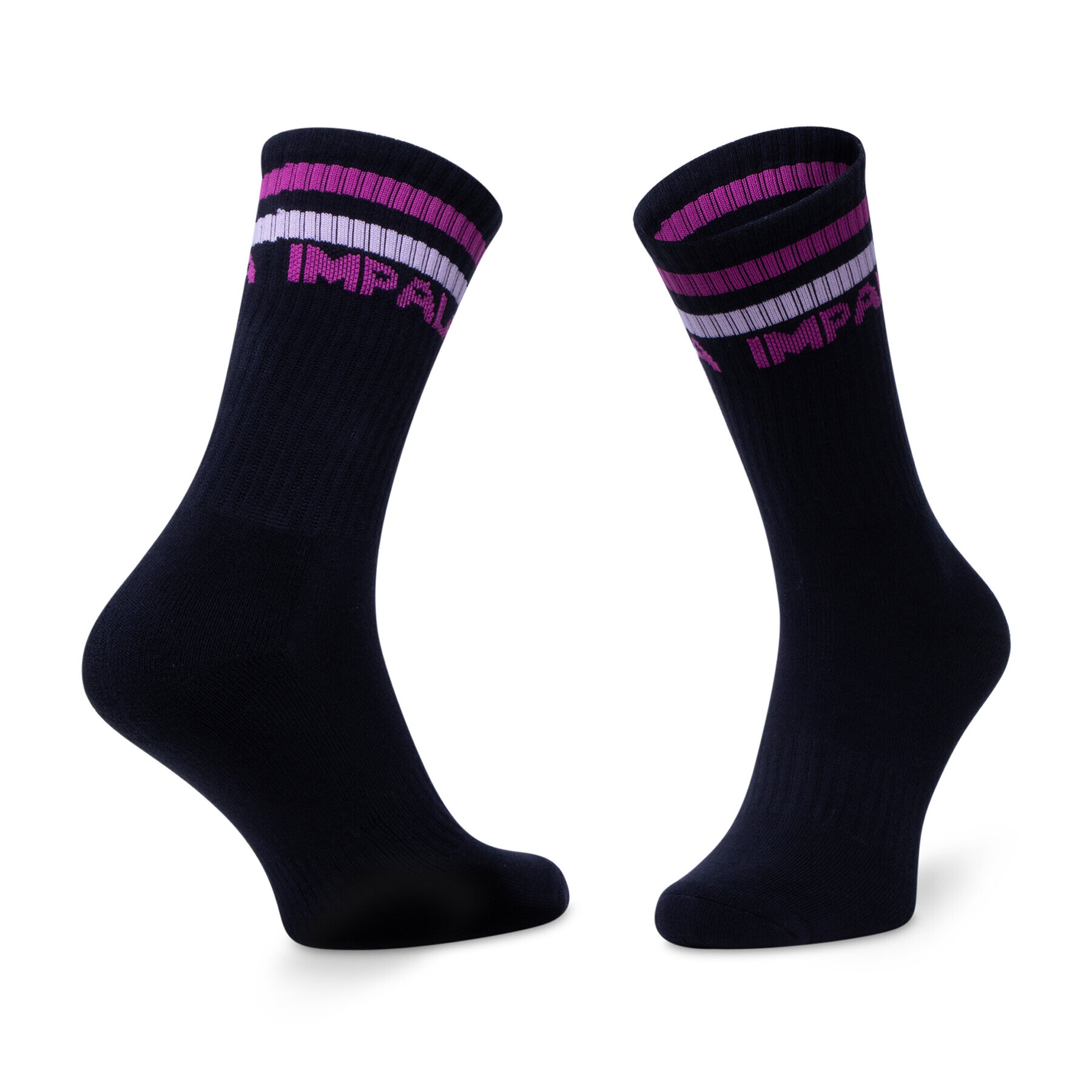 Impala Комплект 3 чифта дълги чорапи дамски Stripe Sock 3 Pack IM787000 Черен - Pepit.bg
