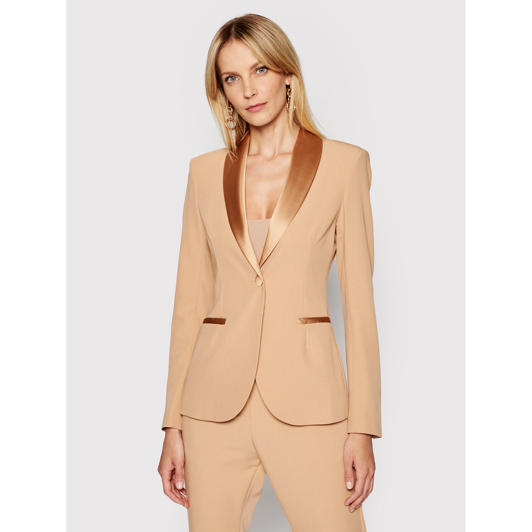 Imperial Блейзър JS82BBFD Бежов Slim Fit - Pepit.bg
