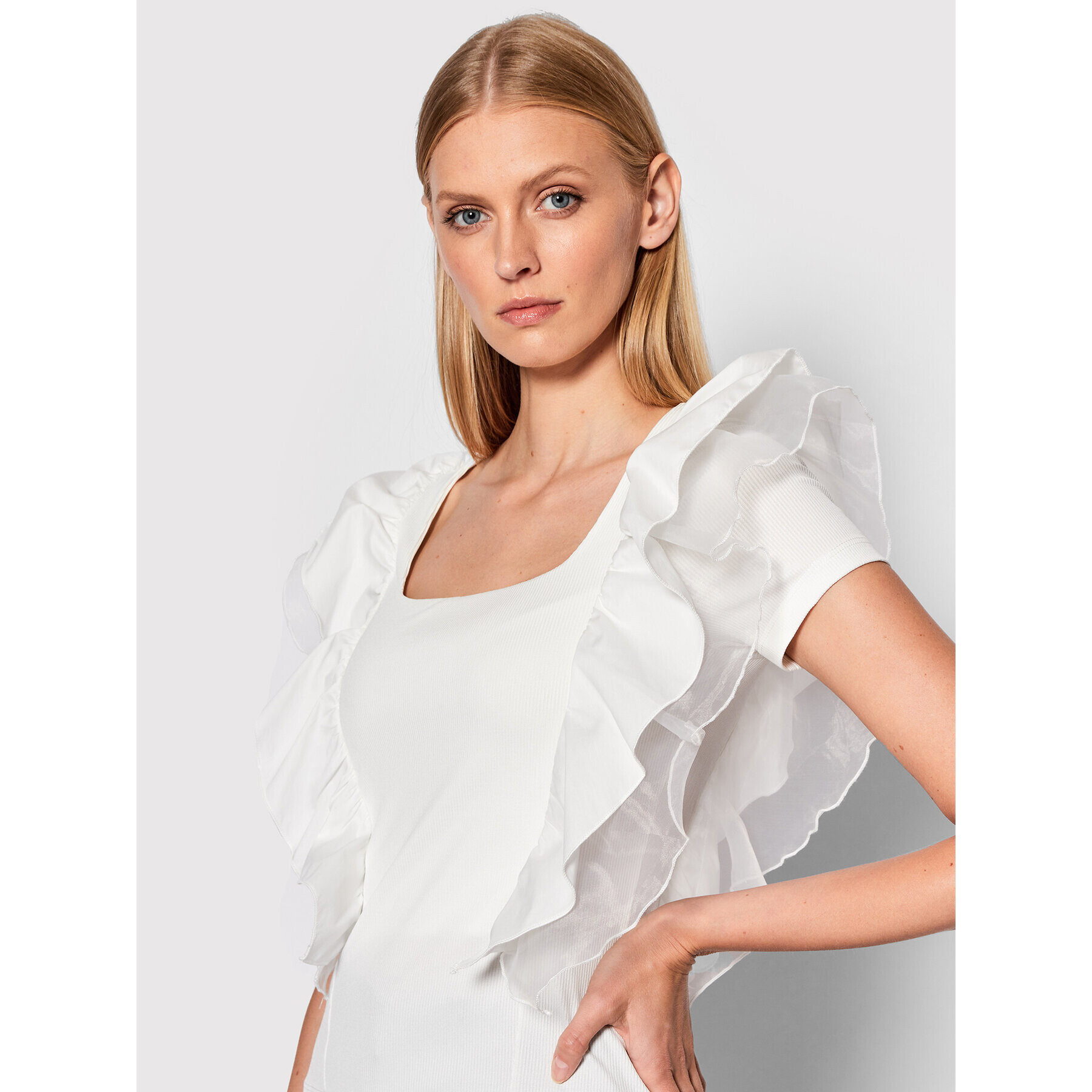 Imperial Блуза TN71DHN Бял Regular Fit - Pepit.bg
