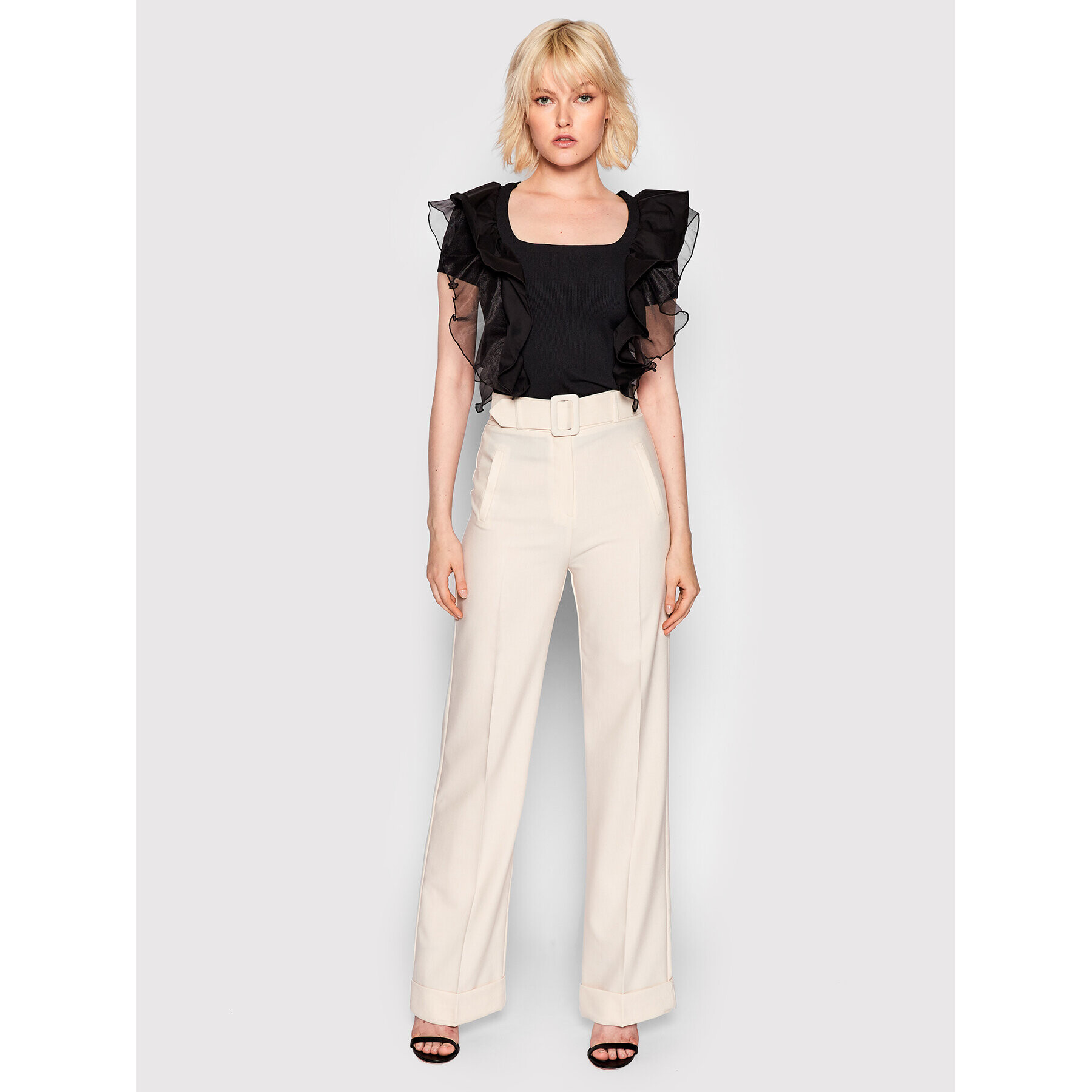 Imperial Блуза TN71DHN Черен Slim Fit - Pepit.bg