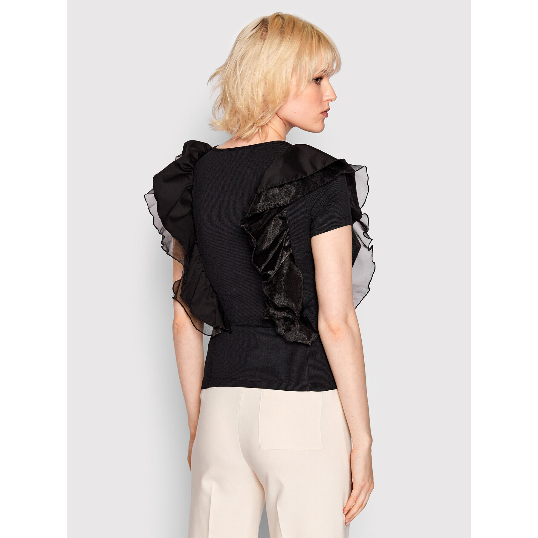 Imperial Блуза TN71DHN Черен Slim Fit - Pepit.bg