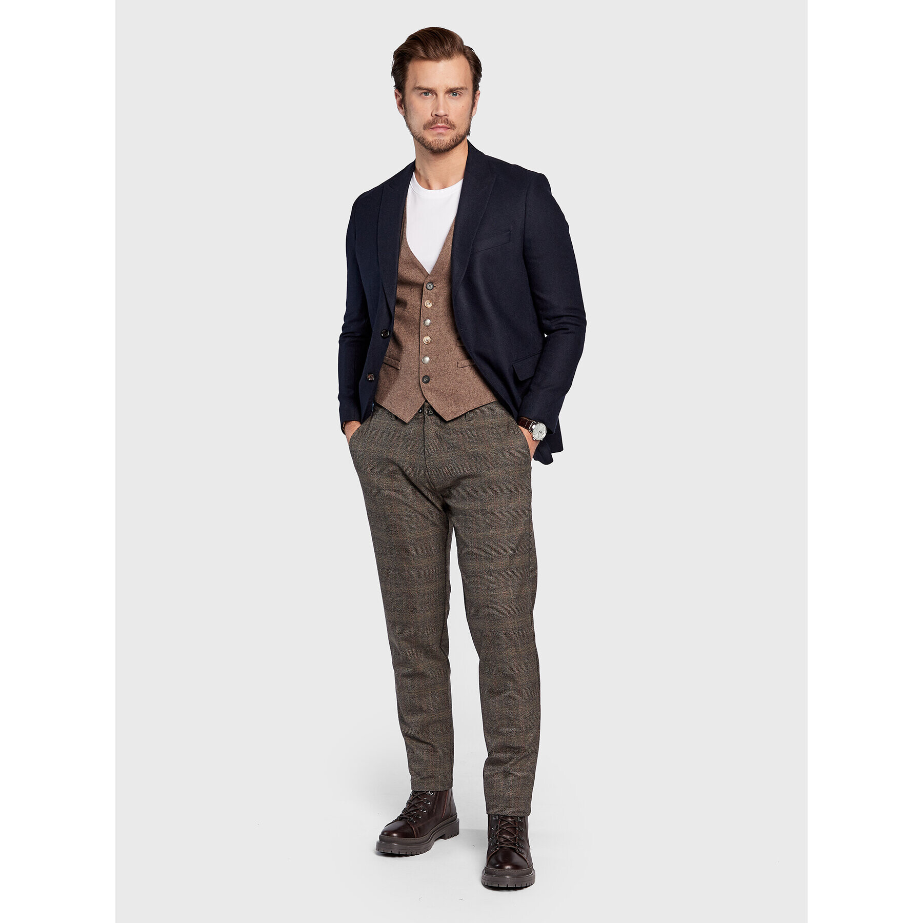 Imperial Елек L868EEF Кафяв Regular Fit - Pepit.bg