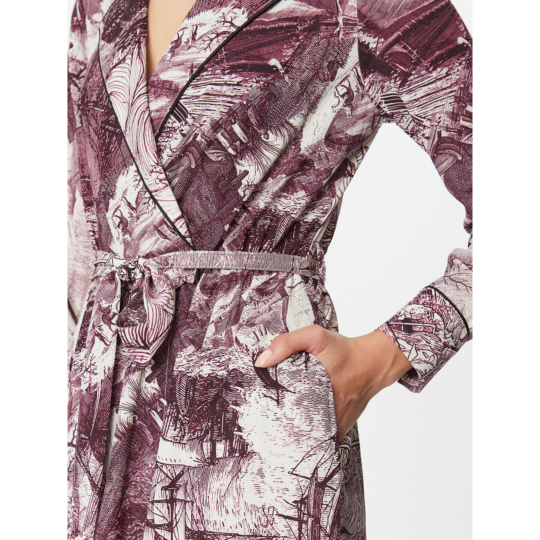 Imperial Ежедневна рокля A9990005Q Бордо Regular Fit - Pepit.bg