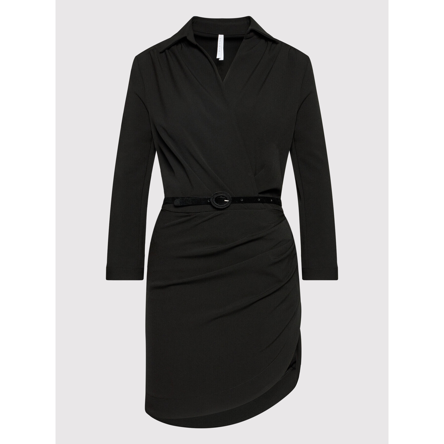 Imperial Ежедневна рокля ACEKCME Черен Slim Fit - Pepit.bg