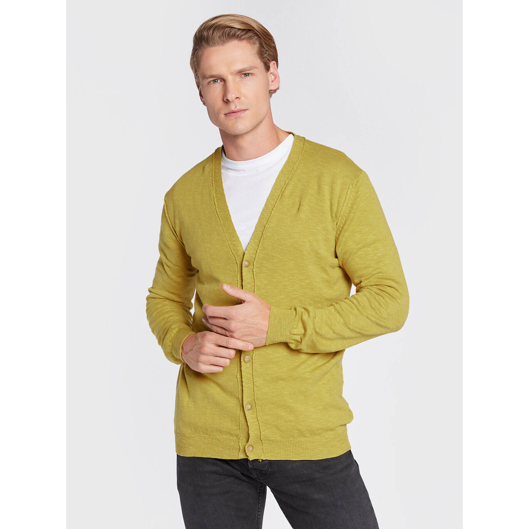 Imperial Кардиган M553B302 Жълт Relaxed Fit - Pepit.bg