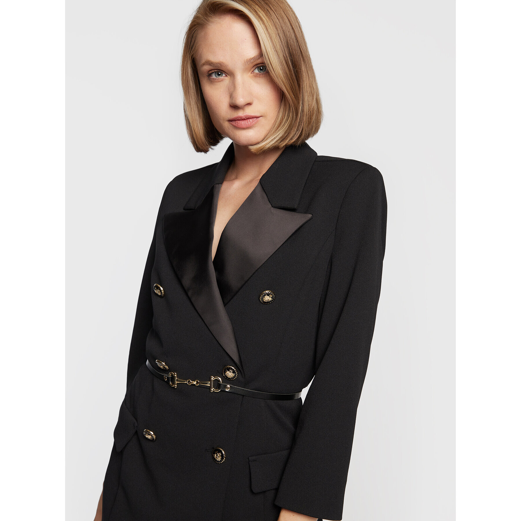 Imperial Коктейлна рокля ACP5EAW Черен Regular Fit - Pepit.bg