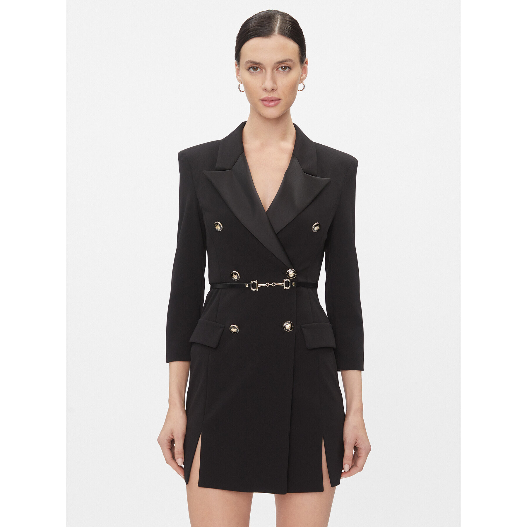 Imperial Коктейлна рокля ACP5GAW Черен Regular Fit - Pepit.bg