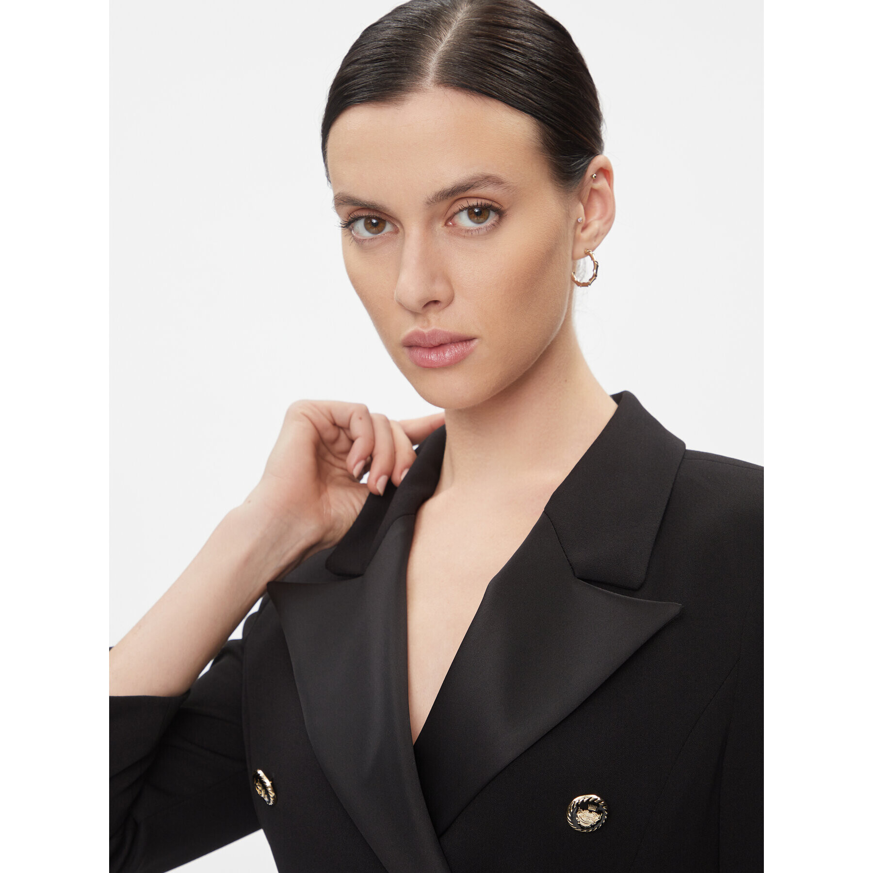 Imperial Коктейлна рокля ACP5GAW Черен Regular Fit - Pepit.bg